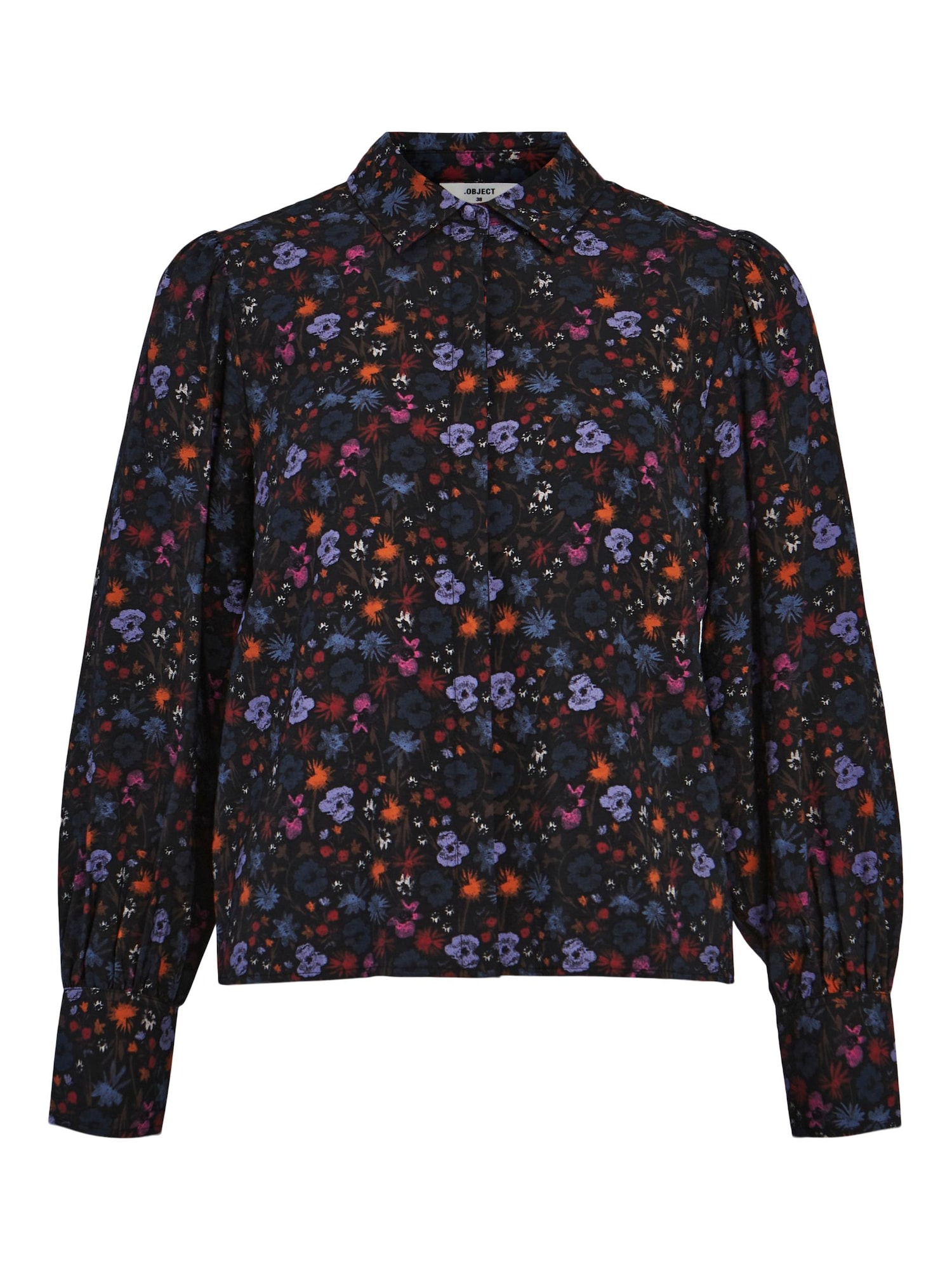 OBJECT Bluza 'CILISA'  svetlo modra / oranžna / svetlo rdeča / črna