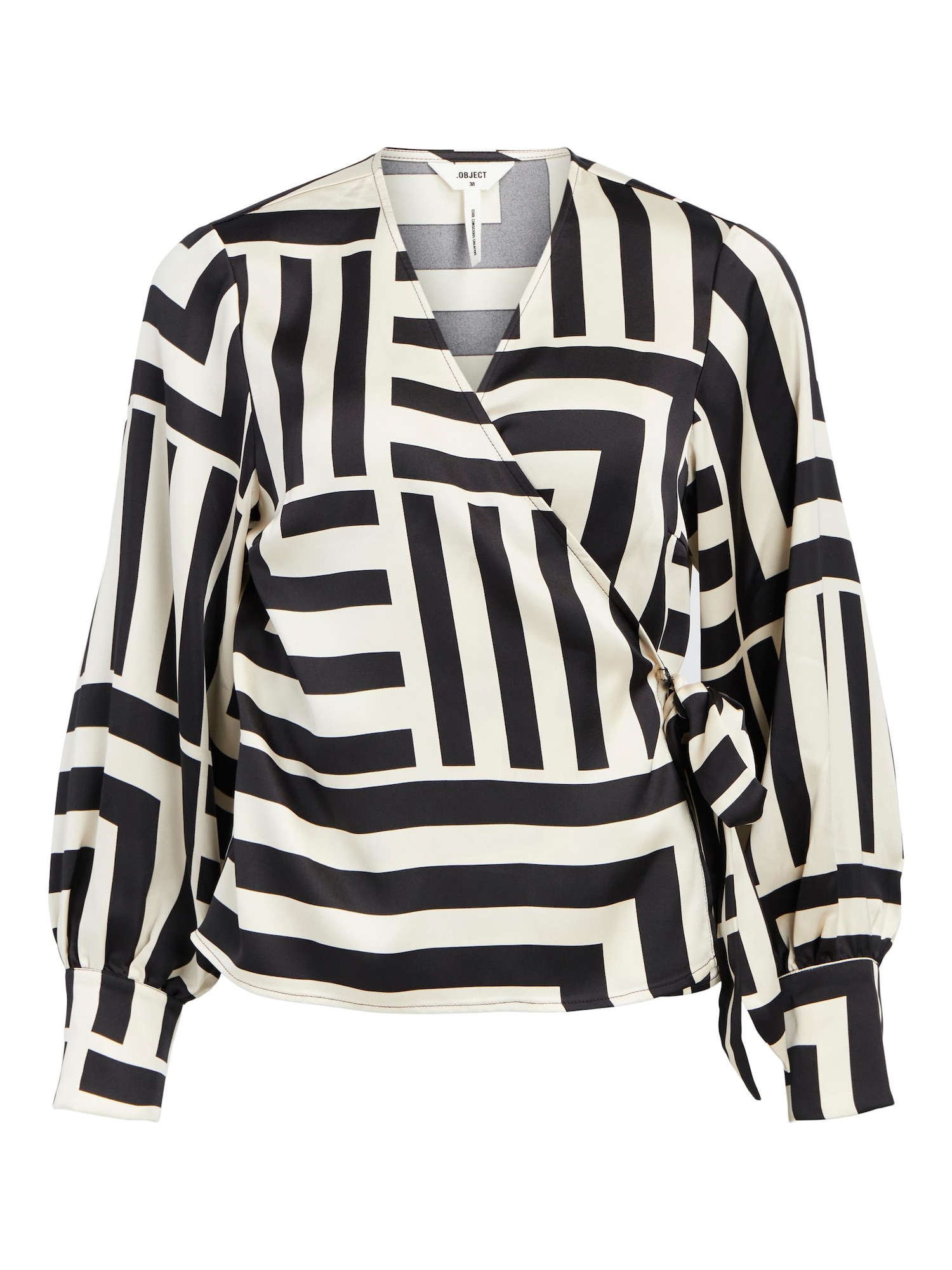 OBJECT Bluza  kremna / črna
