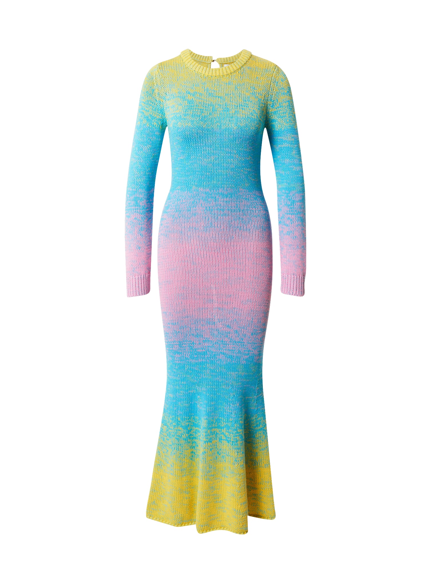 Olivia Rubin Pletena obleka 'ROWEN'  kraljevo modra / rumena / roza