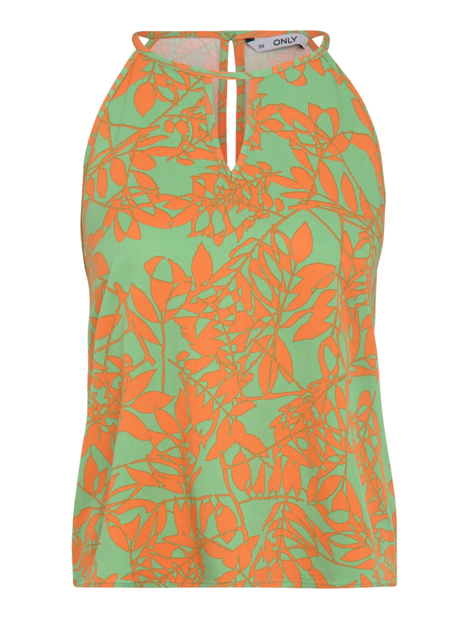 Only Petite Top 'ALMA'  kivi / oranžna