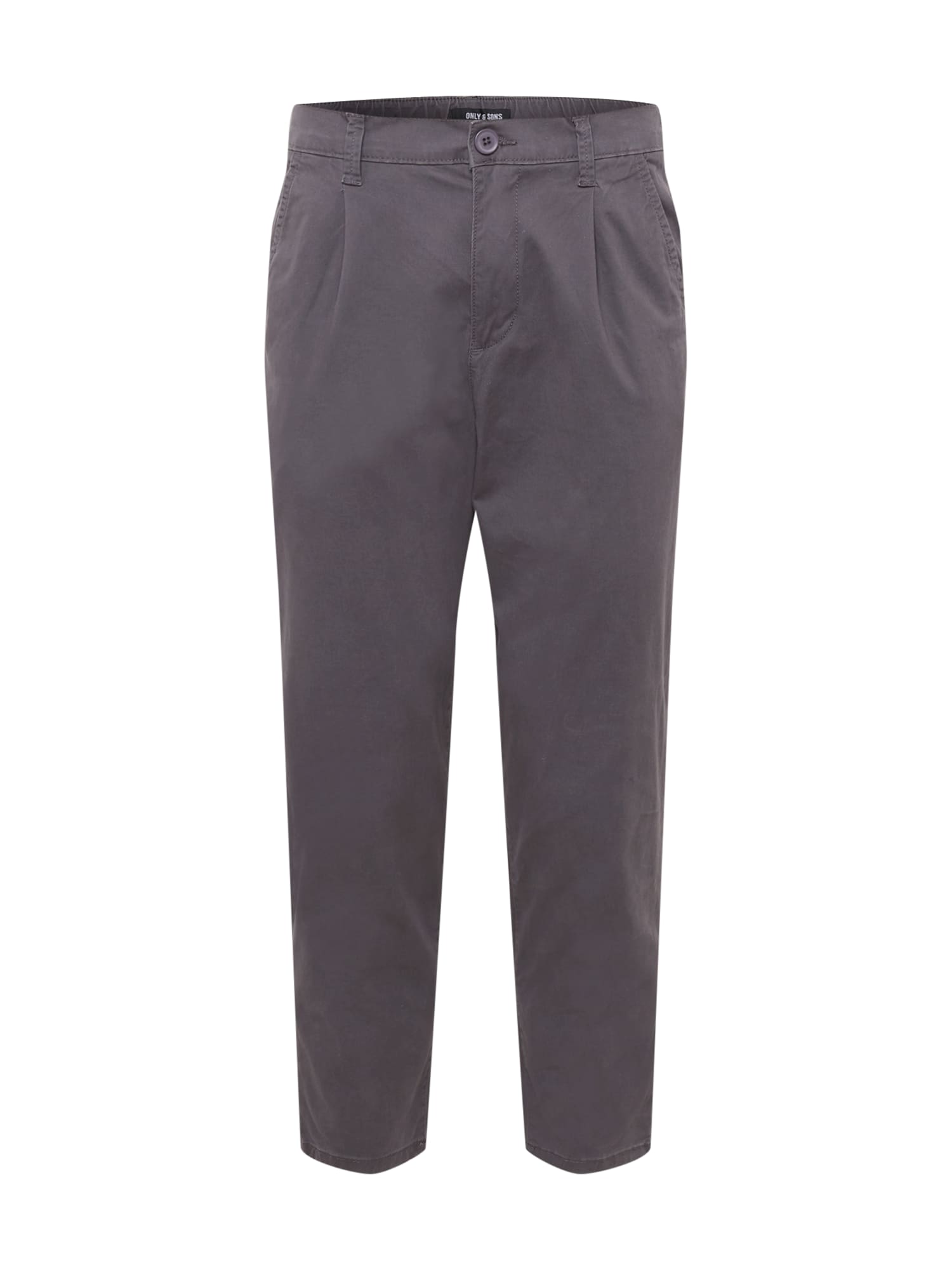 Only & Sons Hlače z naborki 'DEW'  temno siva