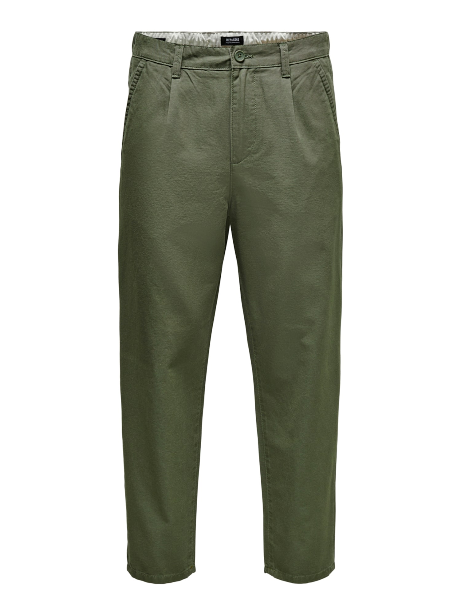 Only & Sons Hlače z naborki 'Dew'  zelena