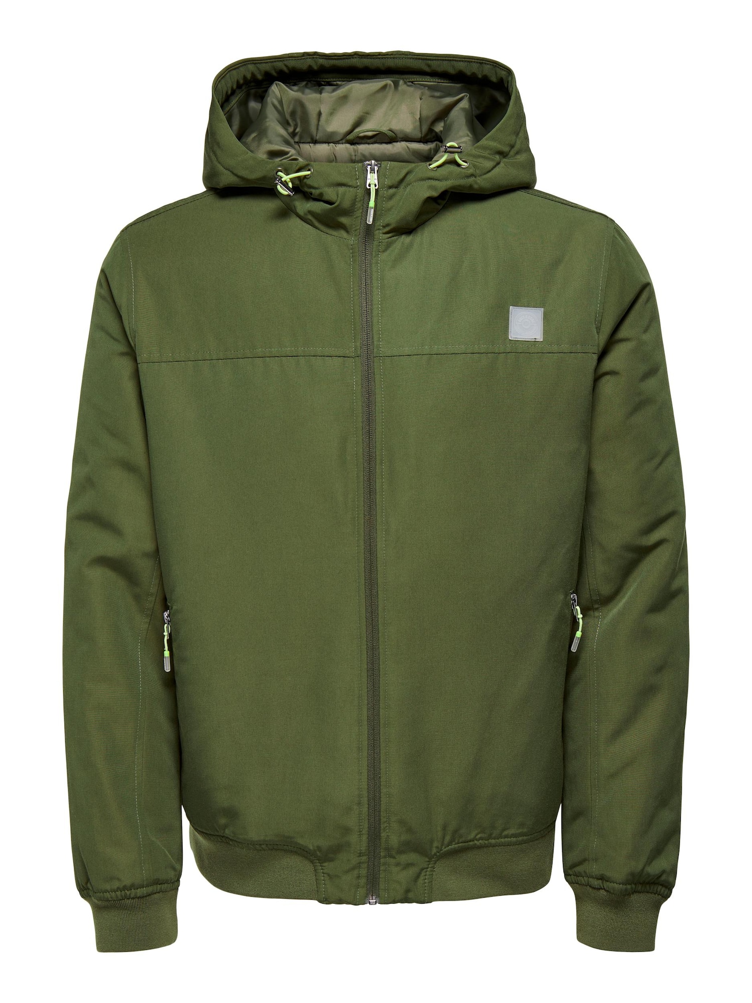 Only & Sons Prehodna jakna 'Damian'  svetlo siva / travnato zelena