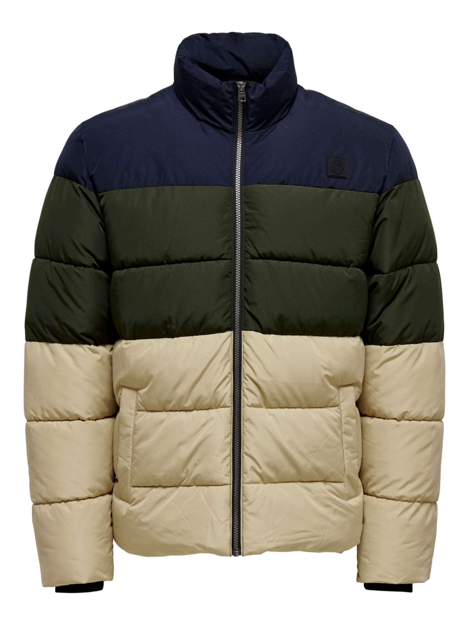 Only & Sons Prehodna jakna 'Melvin'  bež / modra / zelena