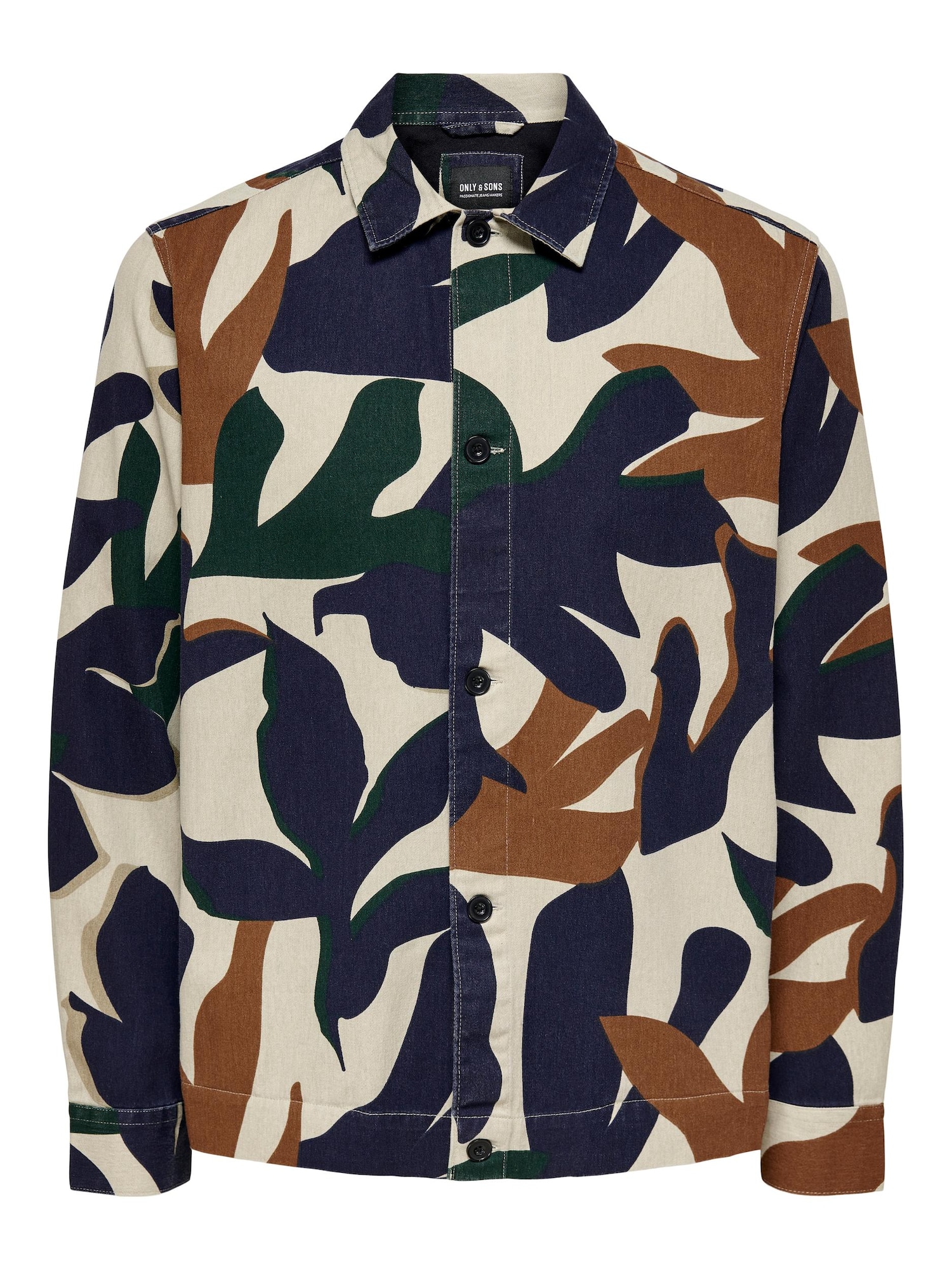 Only & Sons Prehodna jakna 'Tor'  mornarska / rjava / svetlo siva / temno zelena