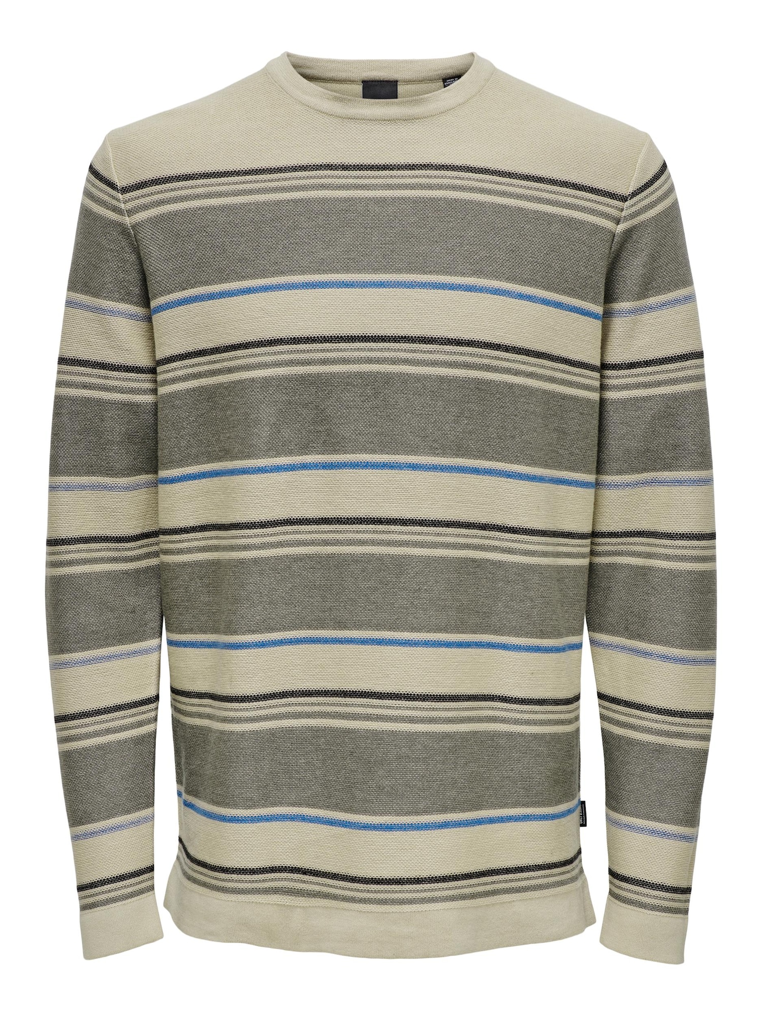 Only & Sons Pulover 'Pyton'  modra / kamen / temno siva / črna