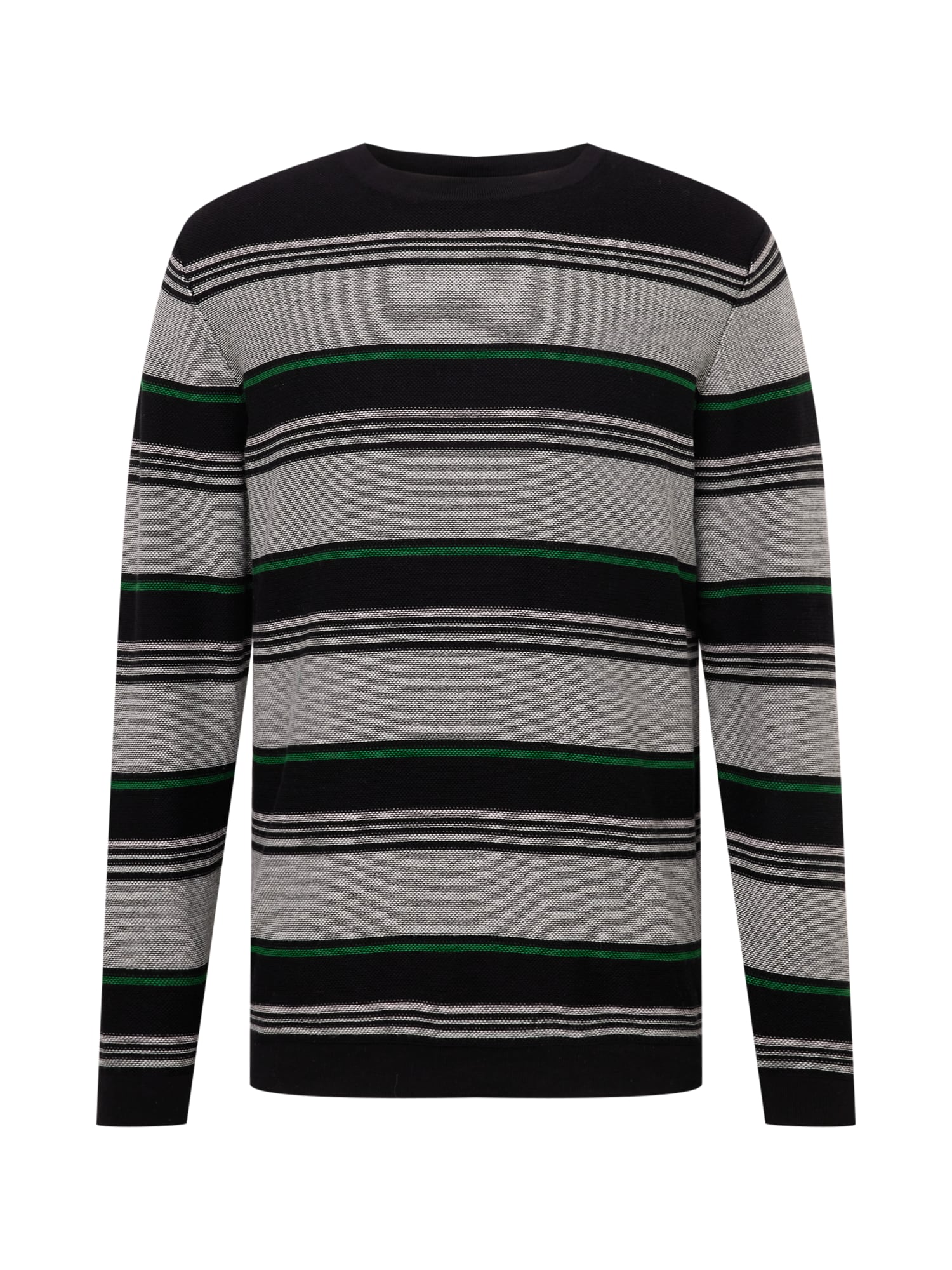 Only & Sons Pulover 'Pyton'  pegasto siva / travnato zelena / črna