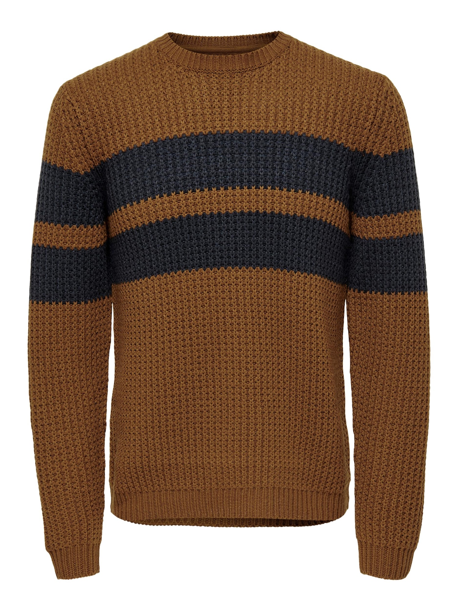 Only & Sons Pulover 'Sazlo'  sepija / črna