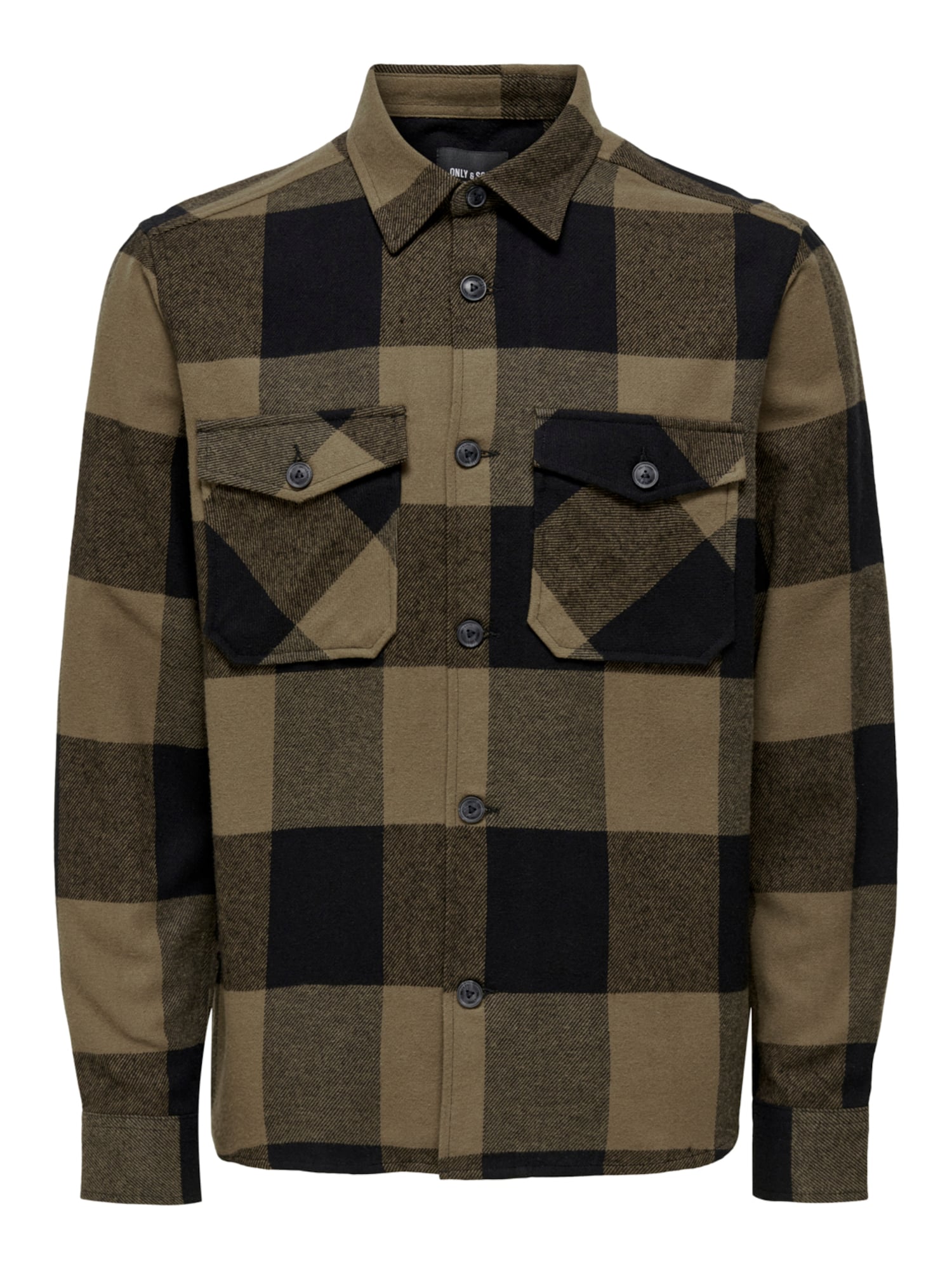 Only & Sons Srajca 'MILO'  sepija / mokka / temno rjava