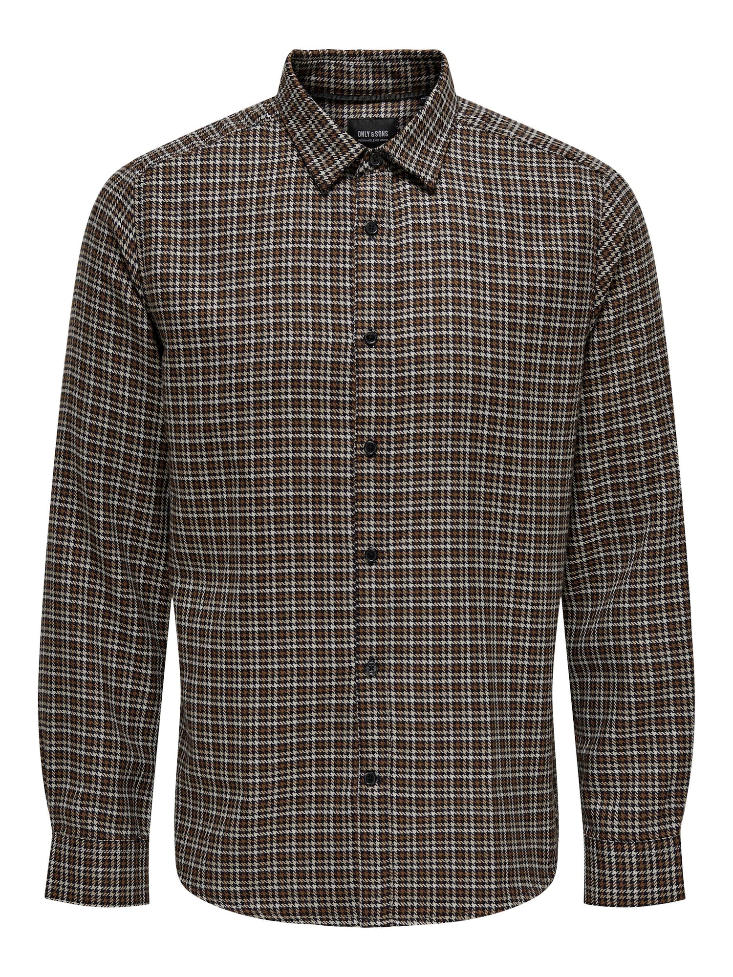 Only & Sons Srajca 'Tevin'  bež / temno modra / rjava