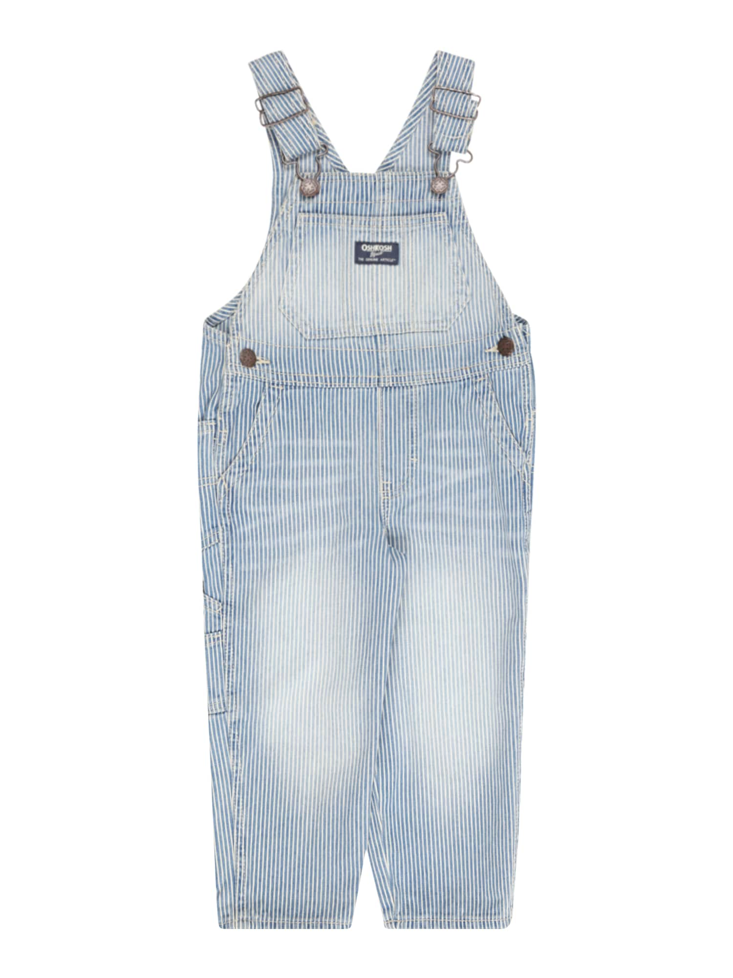 OshKosh Hlače z naramnicami  moder denim / bela