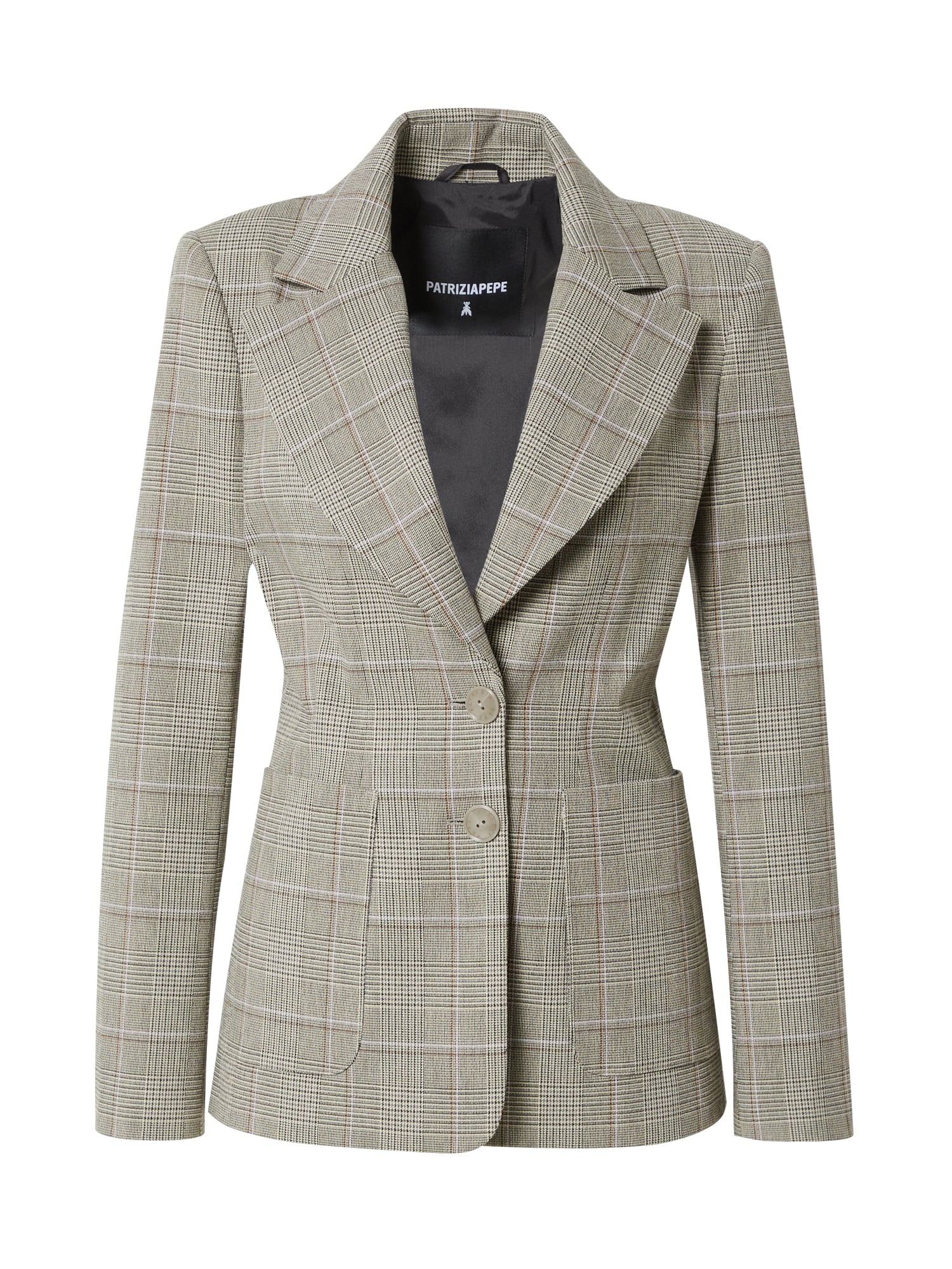 PATRIZIA PEPE Blazer  rjava / pastelno zelena / roza / črna