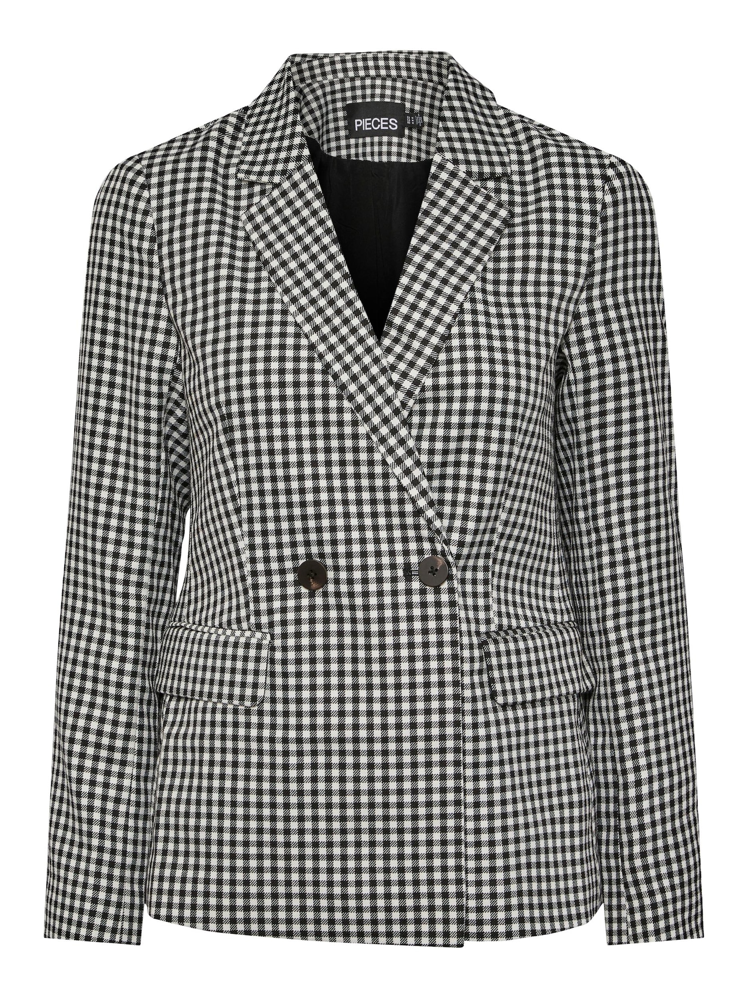 PIECES Blazer 'Astrid'  črna / bela