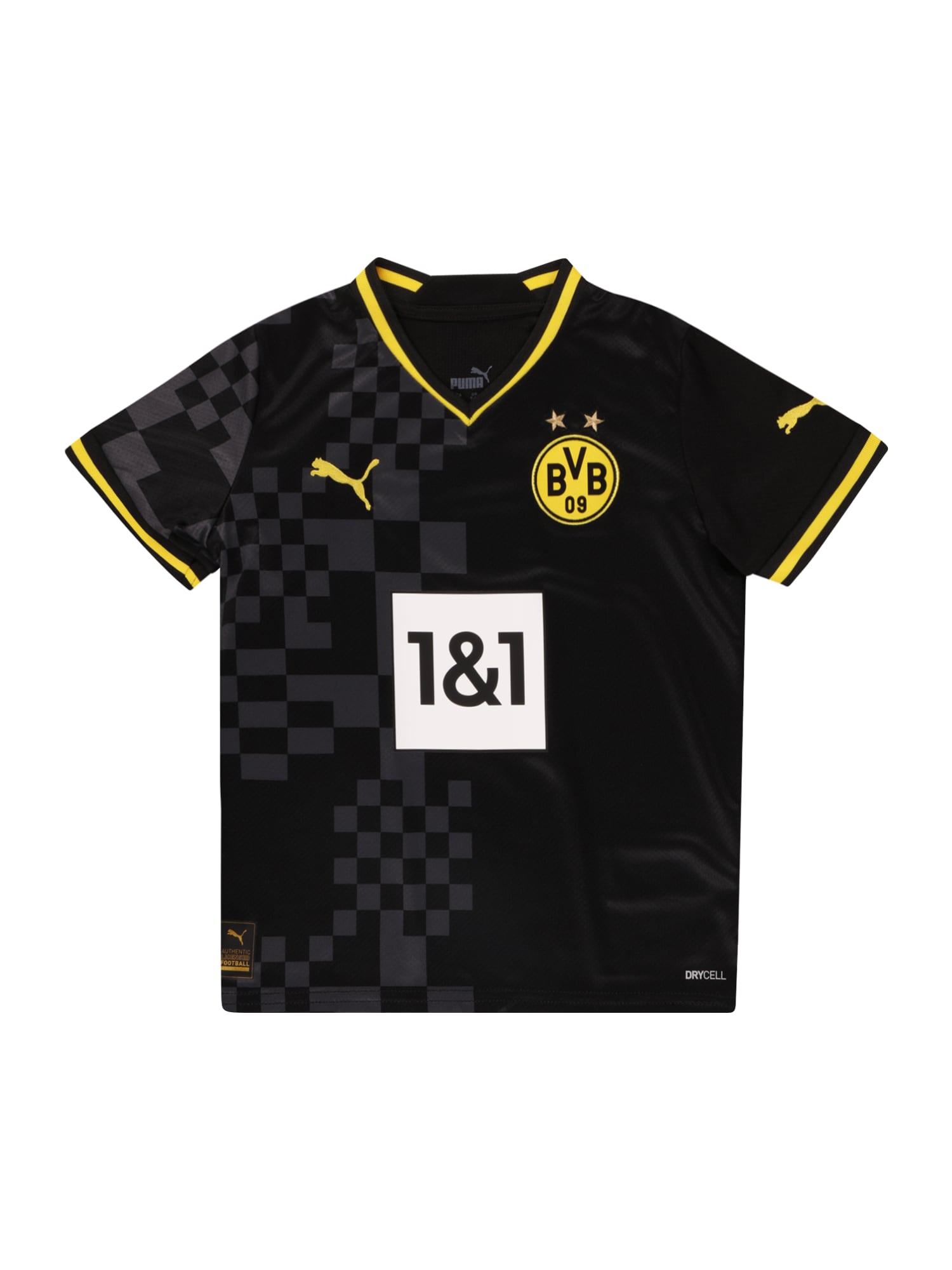 PUMA Funkcionalna majica 'Borussia Dortmund 22/23'  neonsko rumena / siva / črna / bela