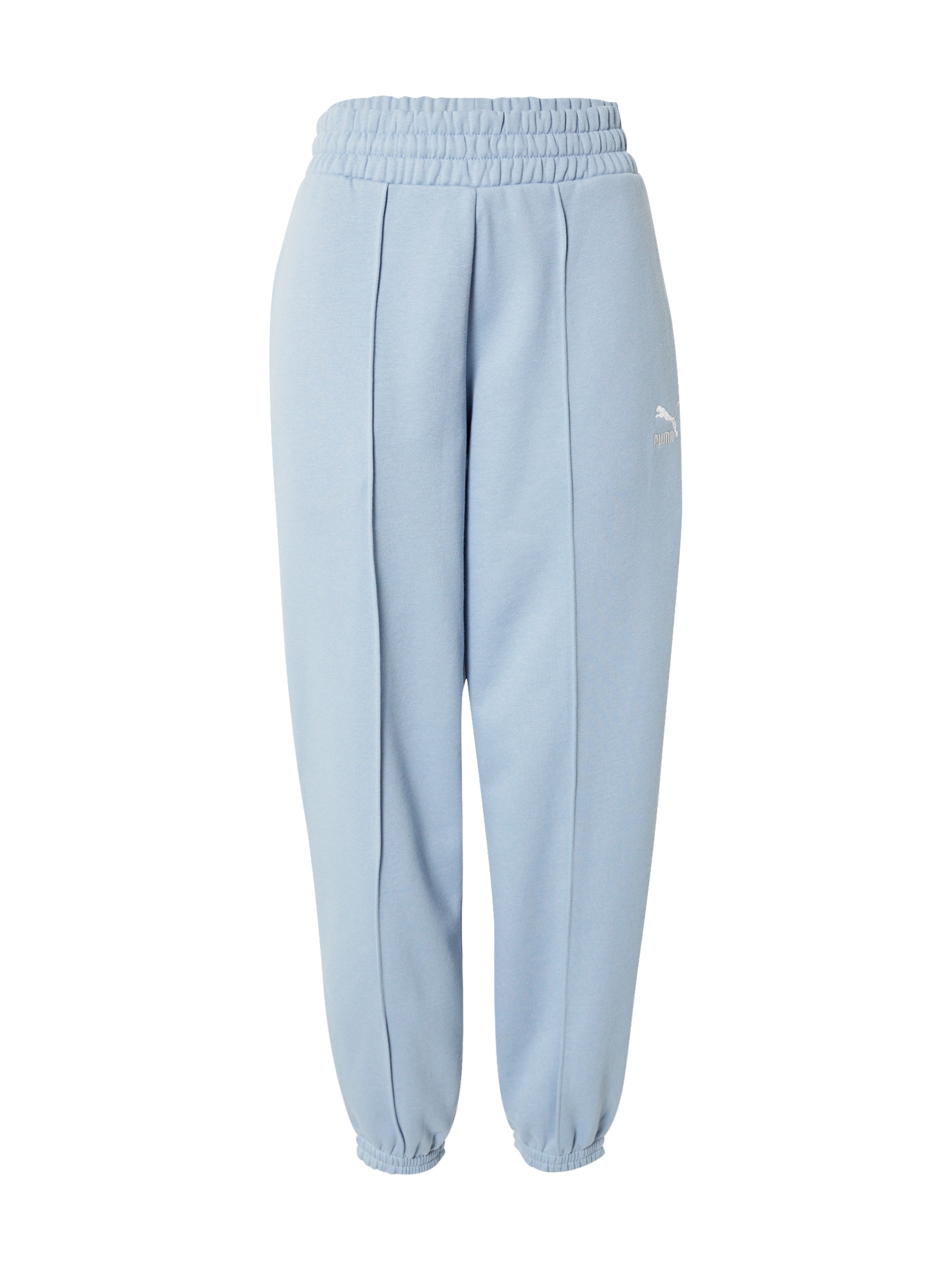PUMA Hlače  pastelno modra / bela