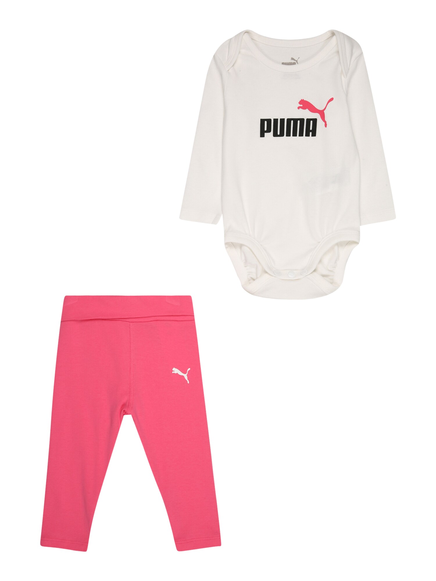 PUMA Komplet  roza / črna / bela