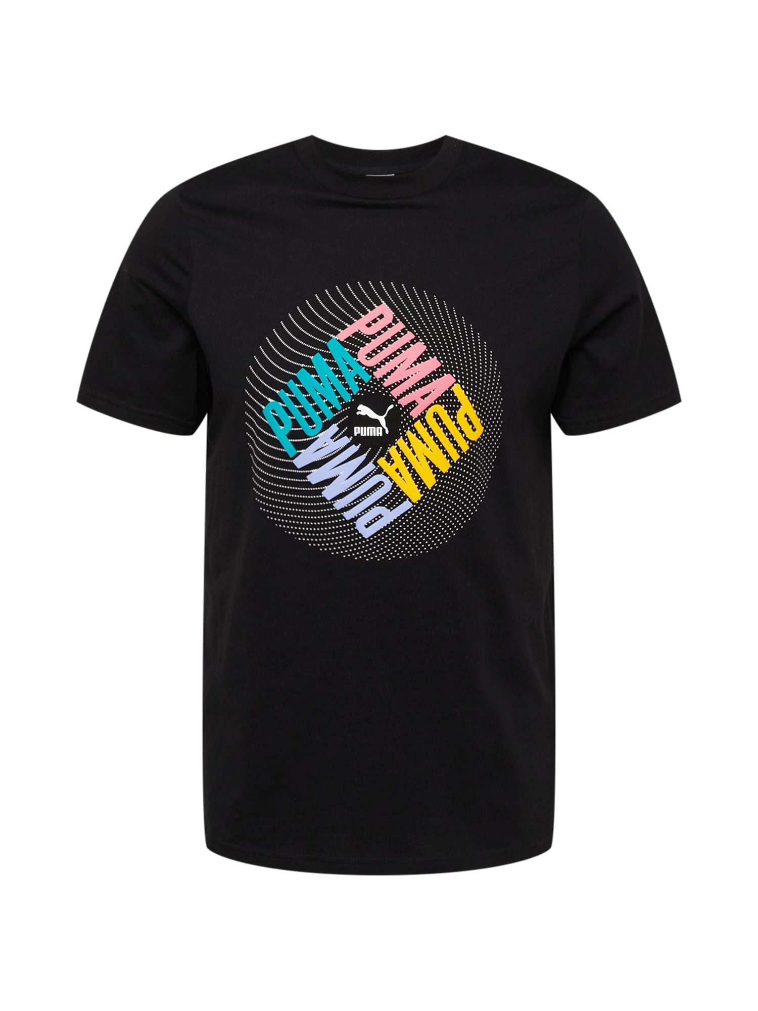 PUMA Majica  apno / žad / svetlo lila / črna