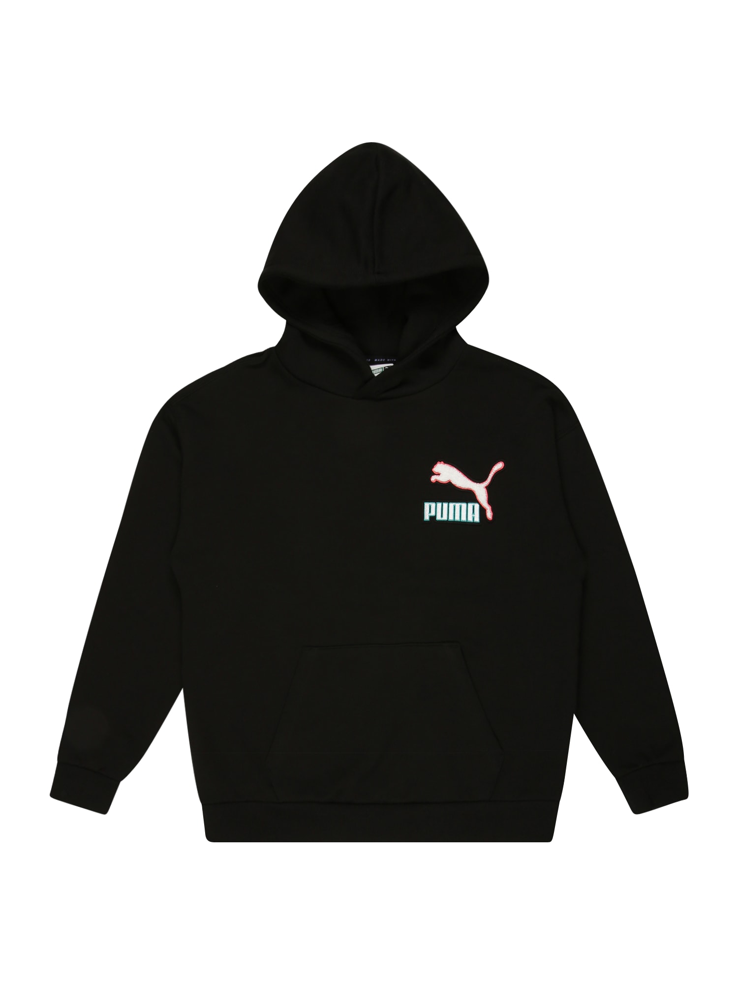 PUMA Majica  turkizna / rosé / črna / bela