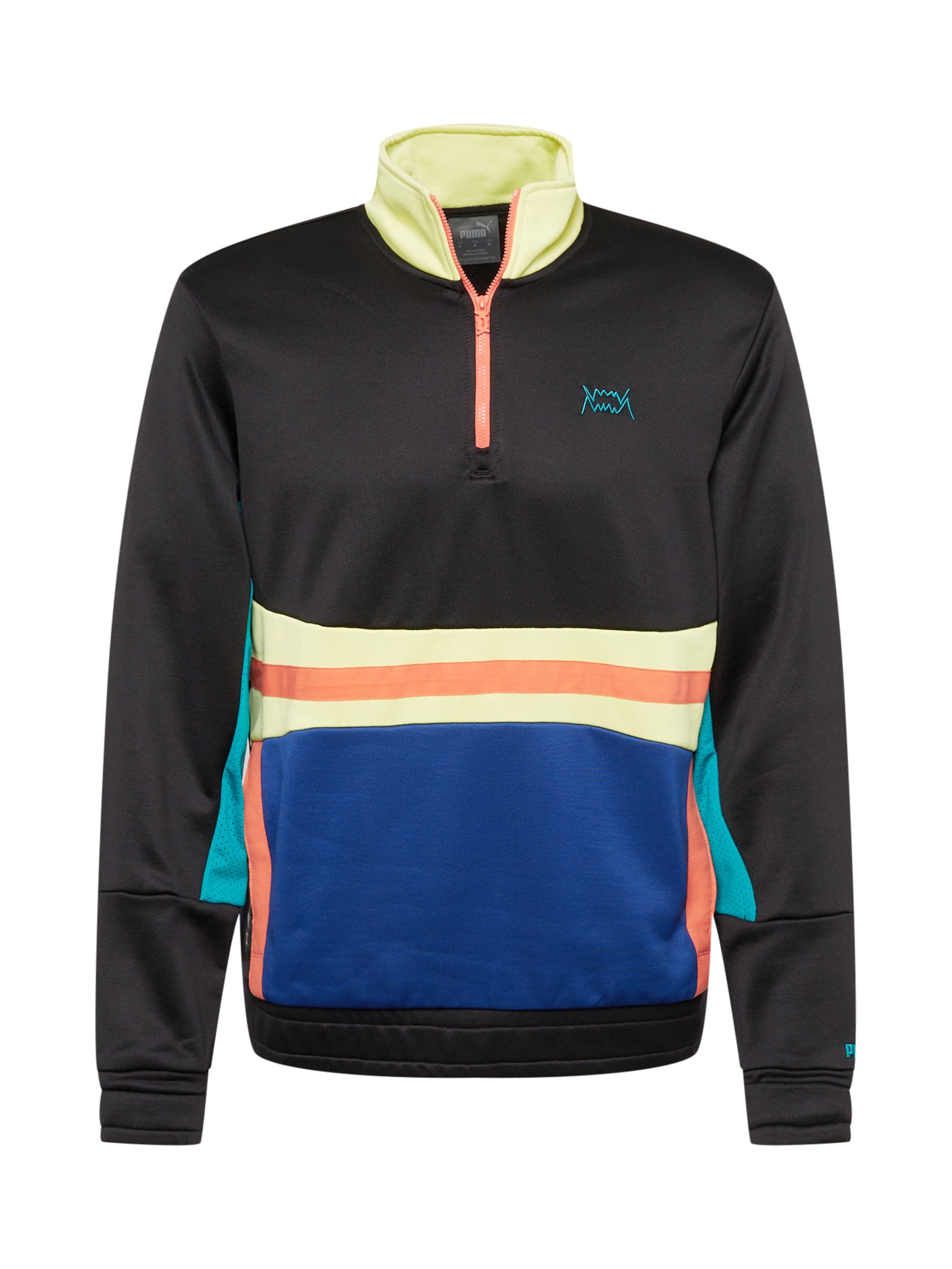 PUMA Športen pulover  modra / rumena / korala / črna