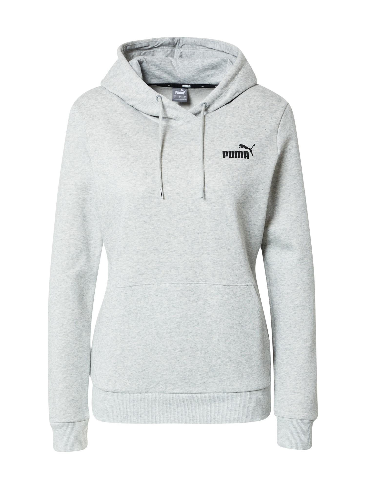 PUMA Športna majica  pegasto siva / črna