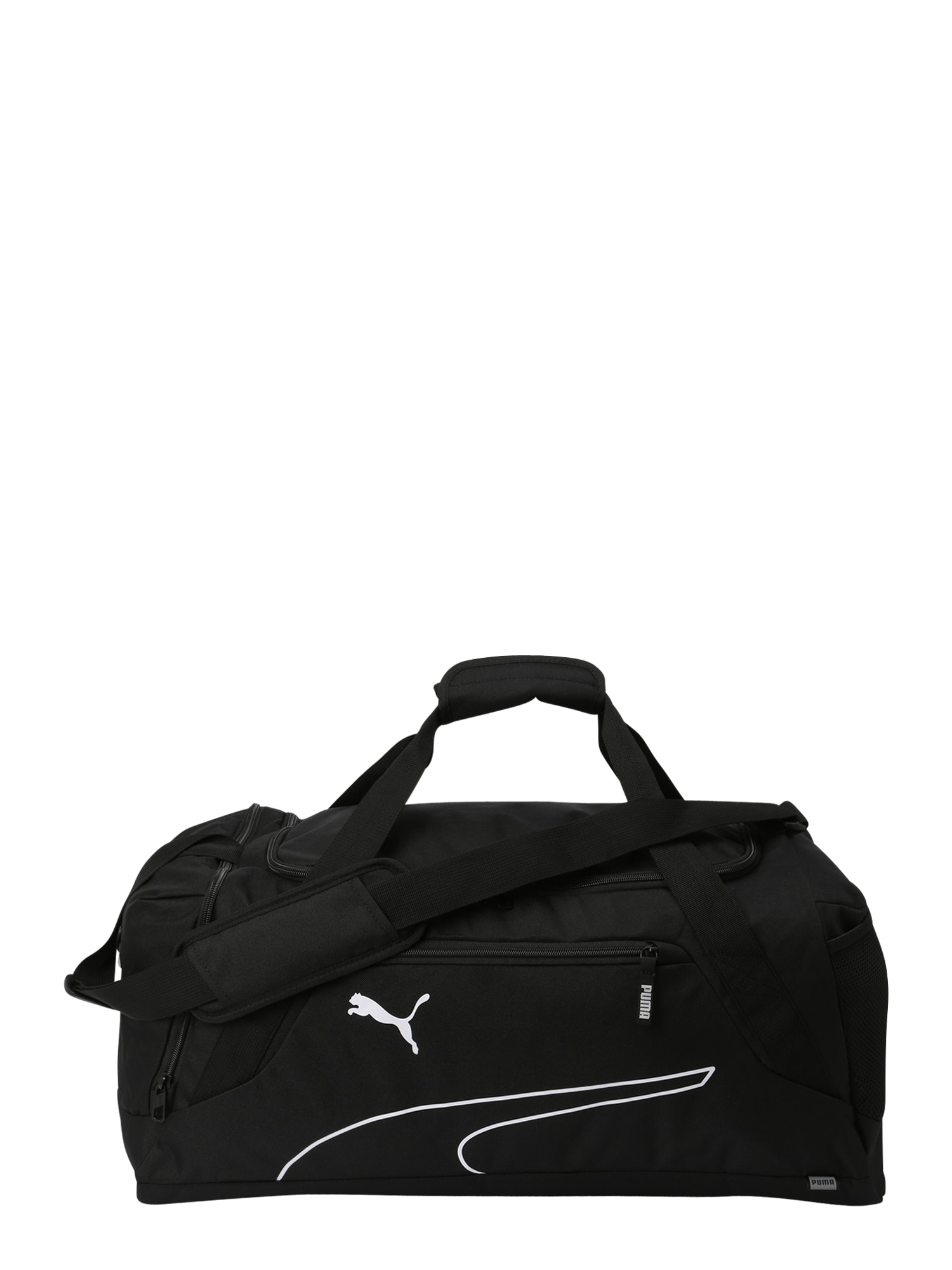 PUMA Športna torba  črna / bela