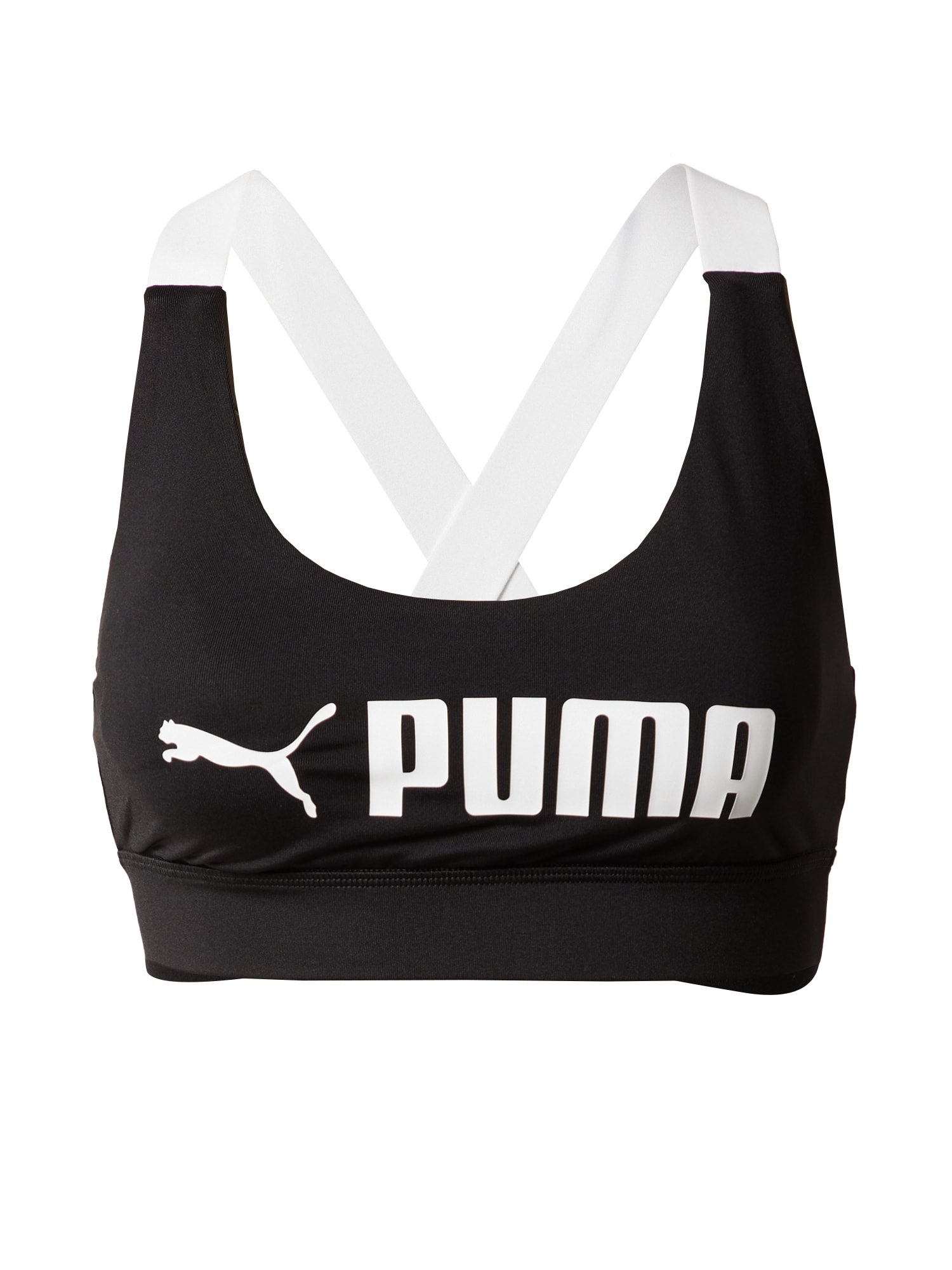 PUMA Športni nederček  črna / bela
