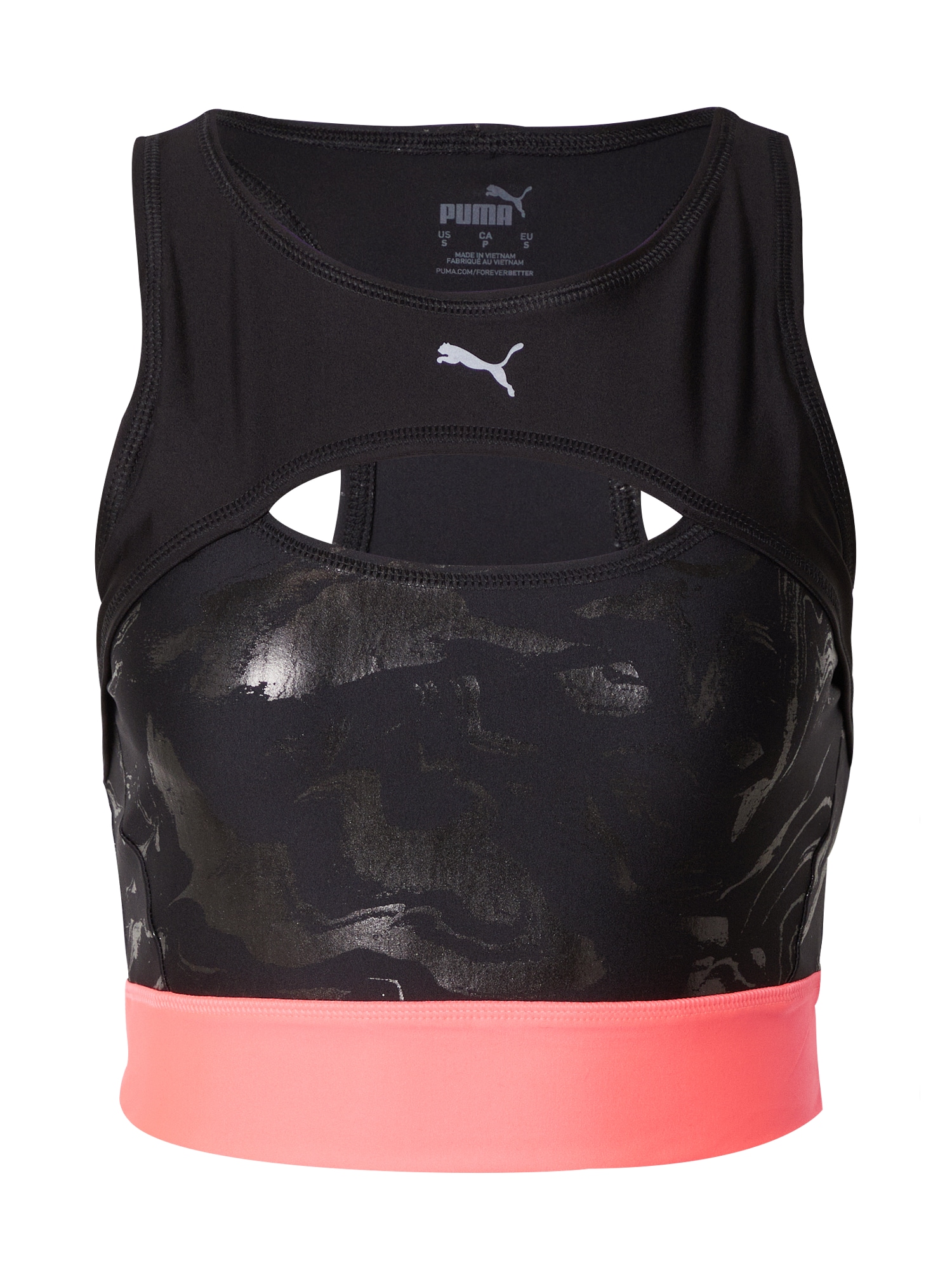 PUMA Športni nederček  srebrno-siva / oranžno rdeča / črna