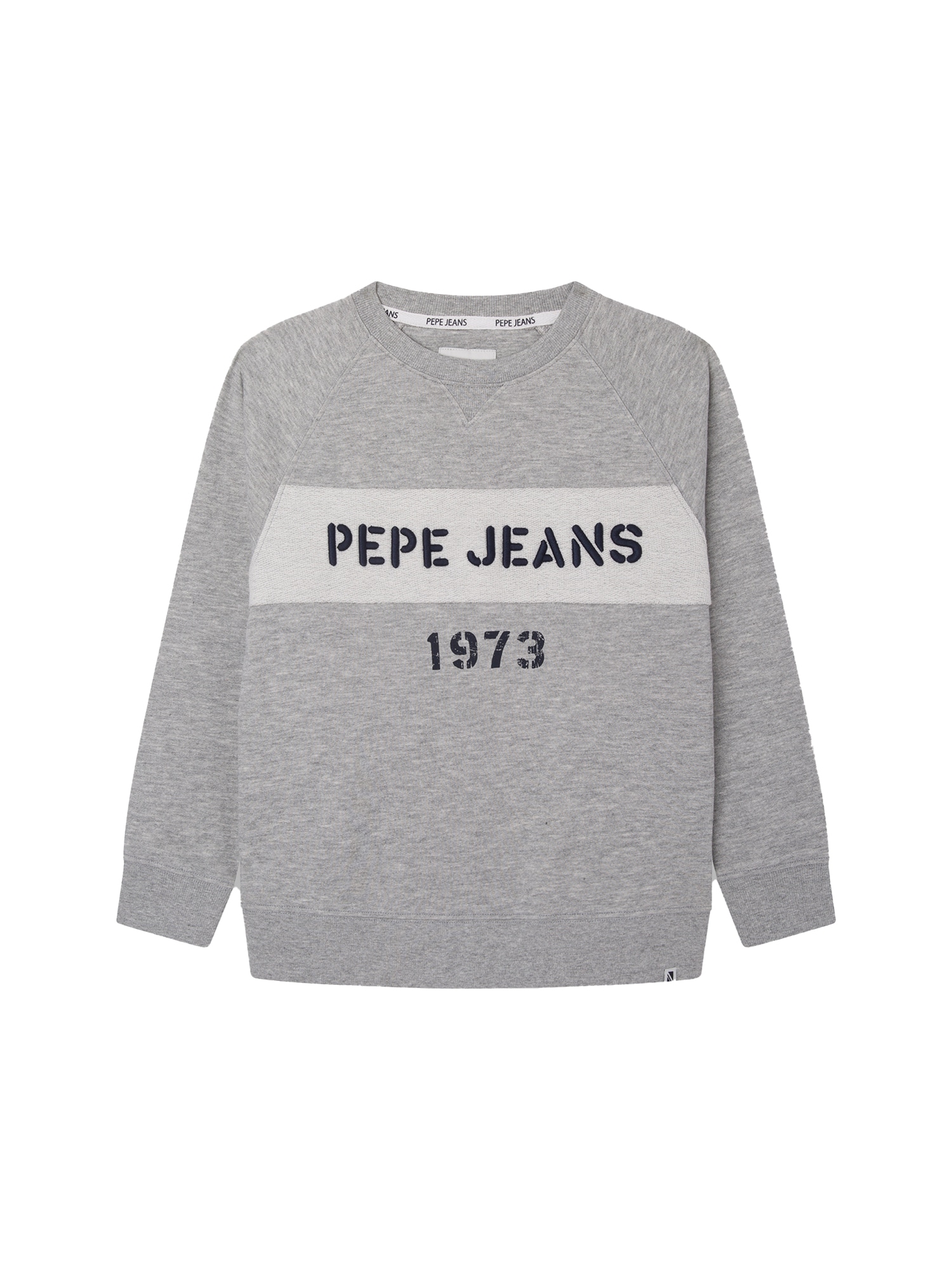 Pepe Jeans Majica 'Orson'  siva / črna / off-bela