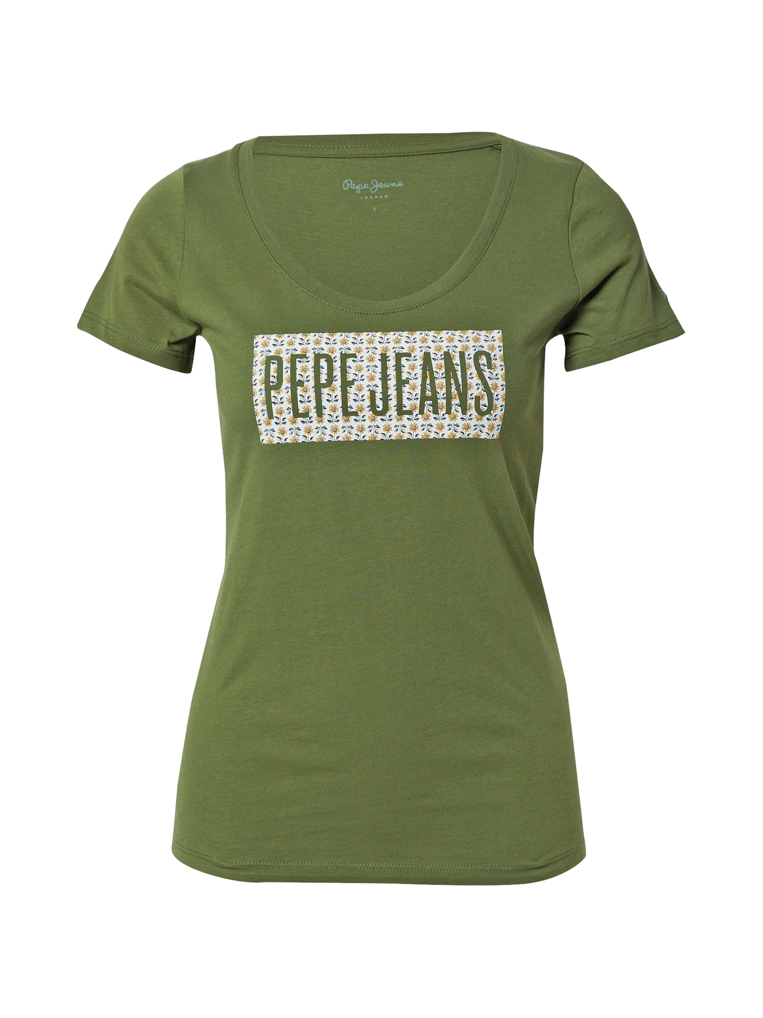 Pepe Jeans Majica 'Susan'  rumena / kaki / kivi / bela