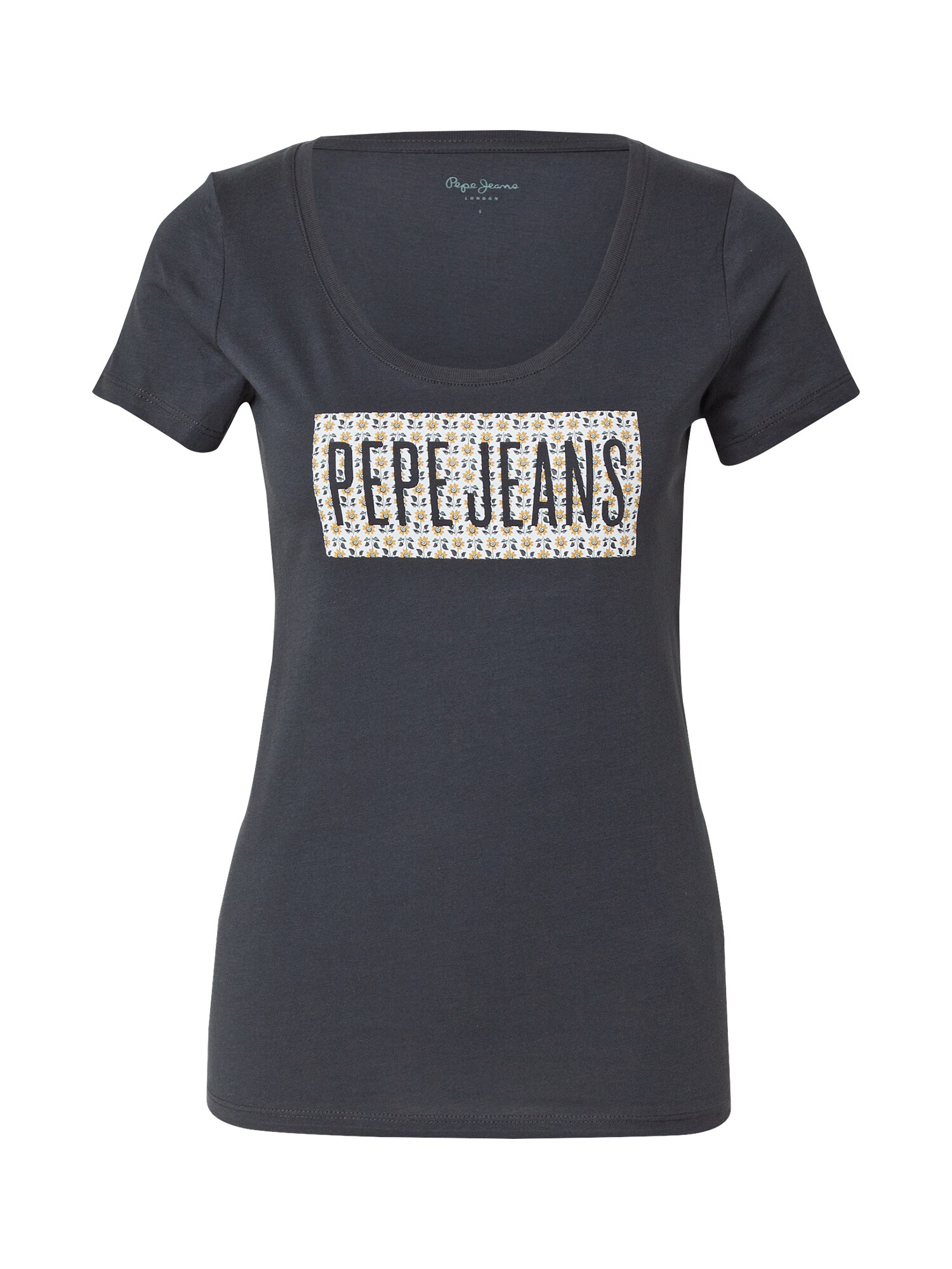 Pepe Jeans Majica 'Susan'  zlato-rumena / črna / bela