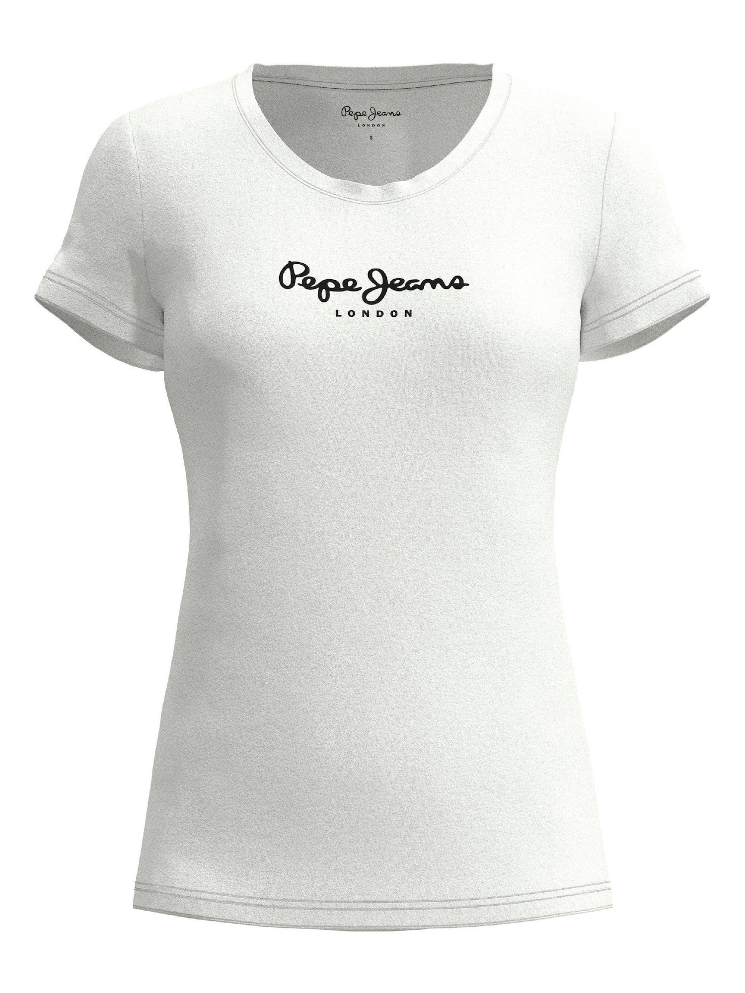 Pepe Jeans Majica 'Virginia'  črna / bela