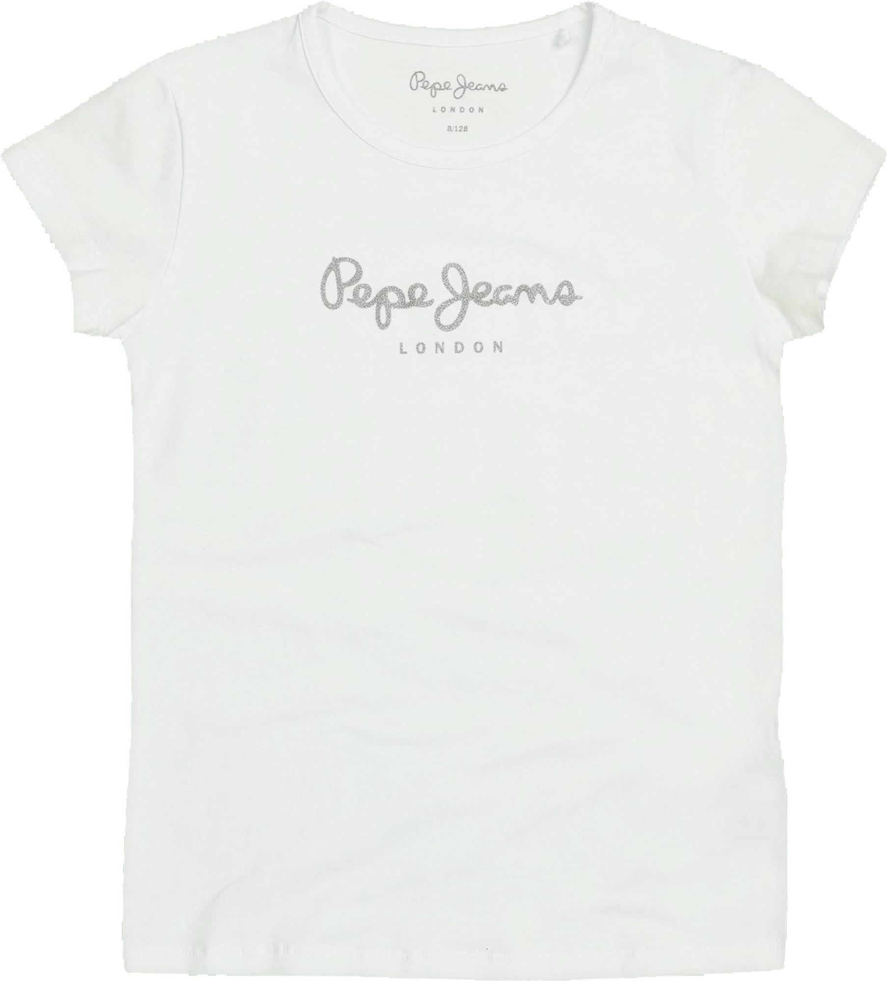 Pepe Jeans Majica  črna / bela