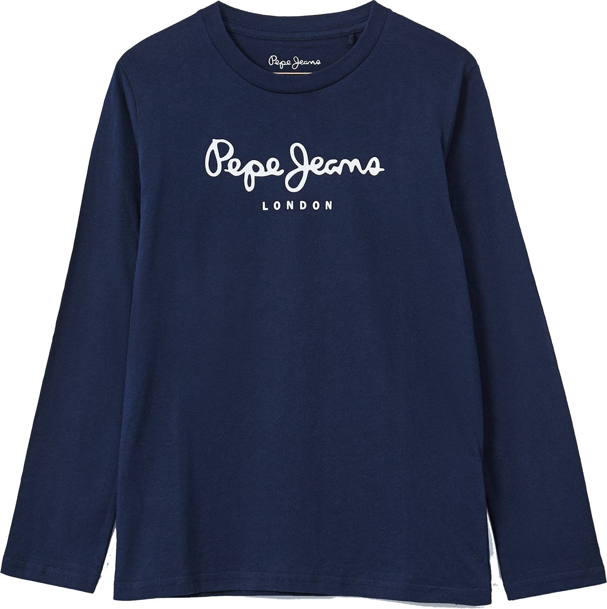 Pepe Jeans Majica  temno modra / bela