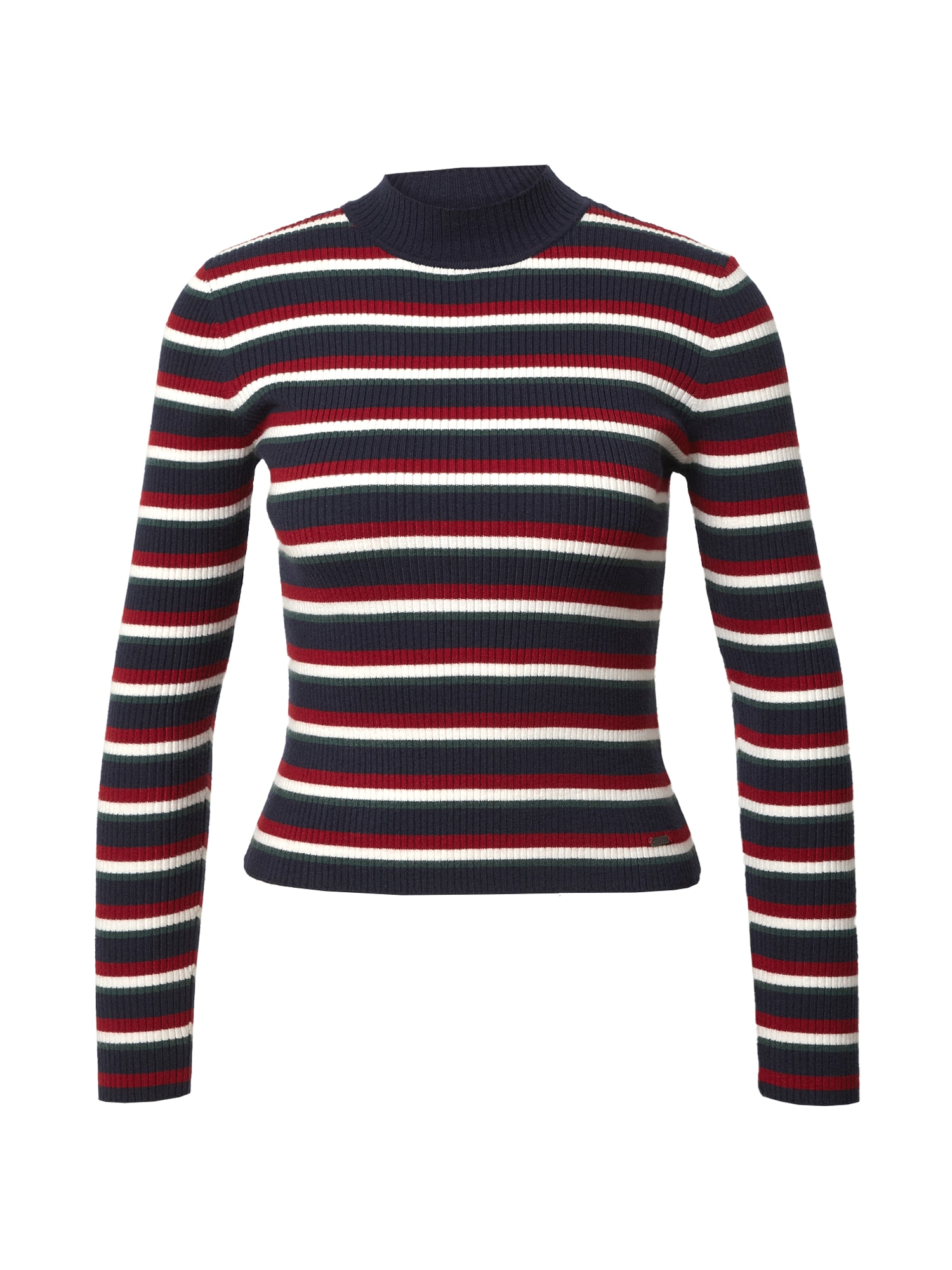 Pepe Jeans Pulover 'Brandi'  mornarska / jelka / burgund / bela