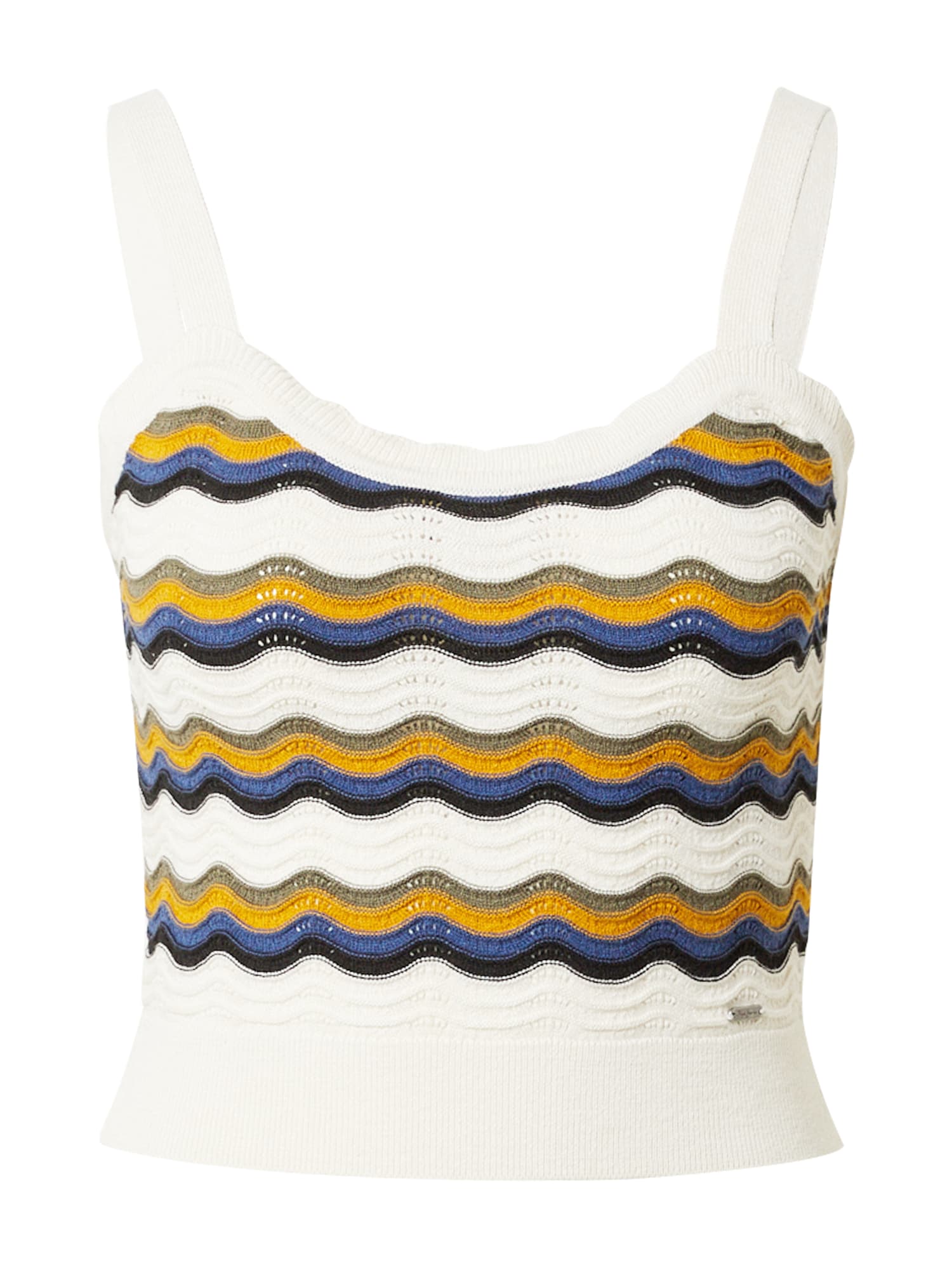 Pepe Jeans Top z naramnicami 'Bracha'  kremna / modra / rumena / črna