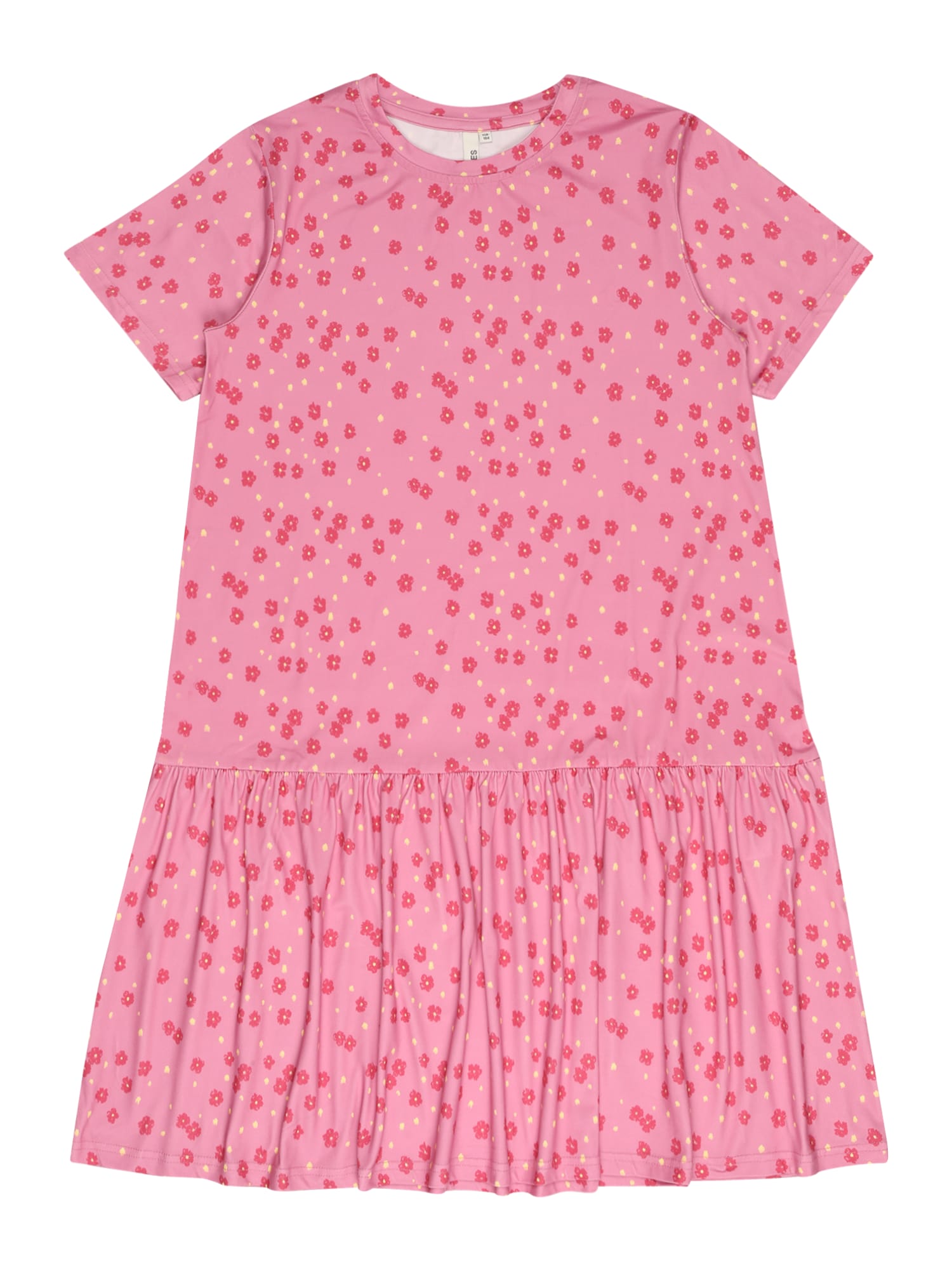 Pieces Kids Obleka 'NALA'  rumena / roza / rdeča