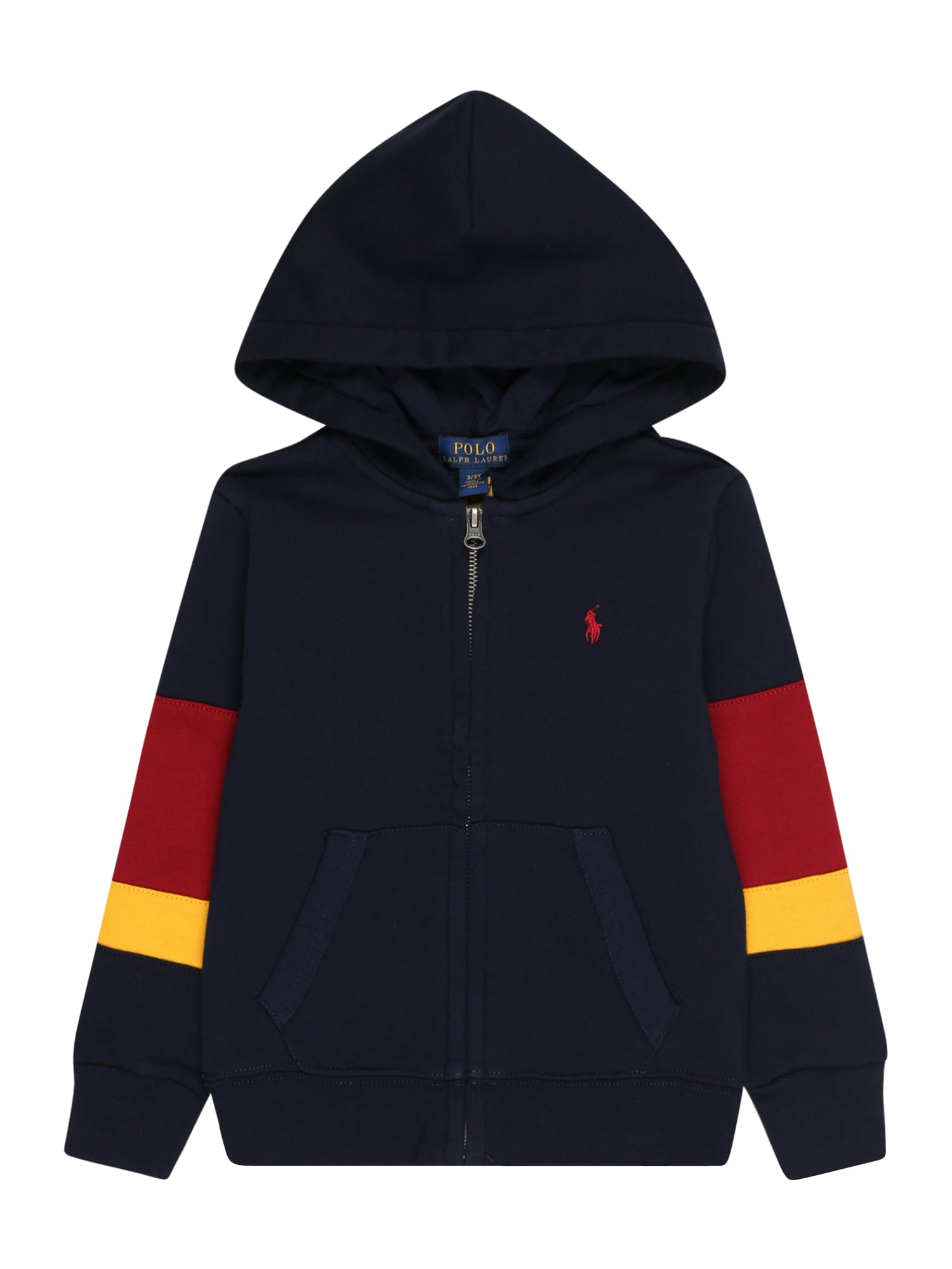 Polo Ralph Lauren Jopa na zadrgo  temno modra / rumena / rdeča / bela