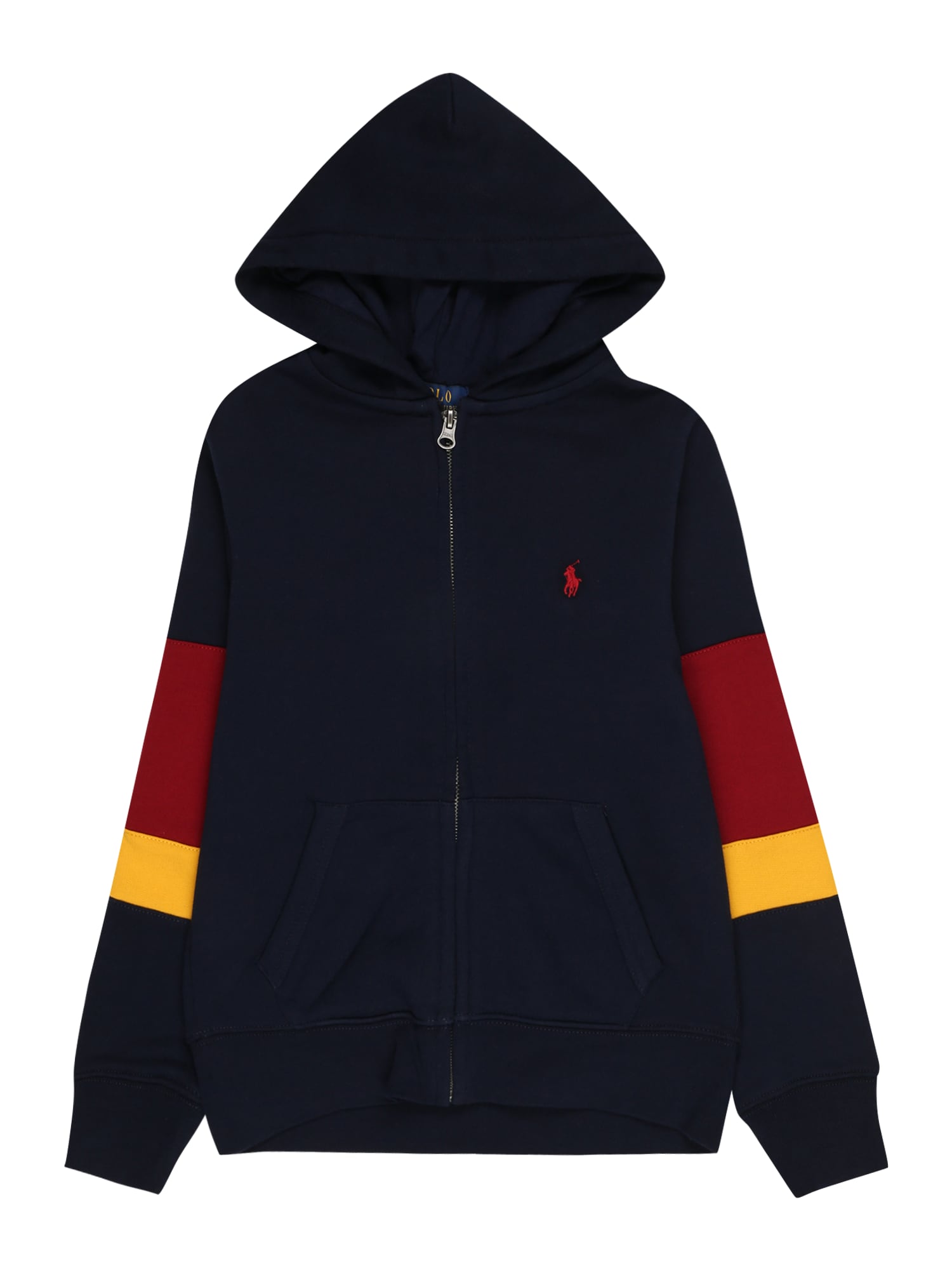 Polo Ralph Lauren Jopa na zadrgo  temno modra / rumena / rdeča / bela
