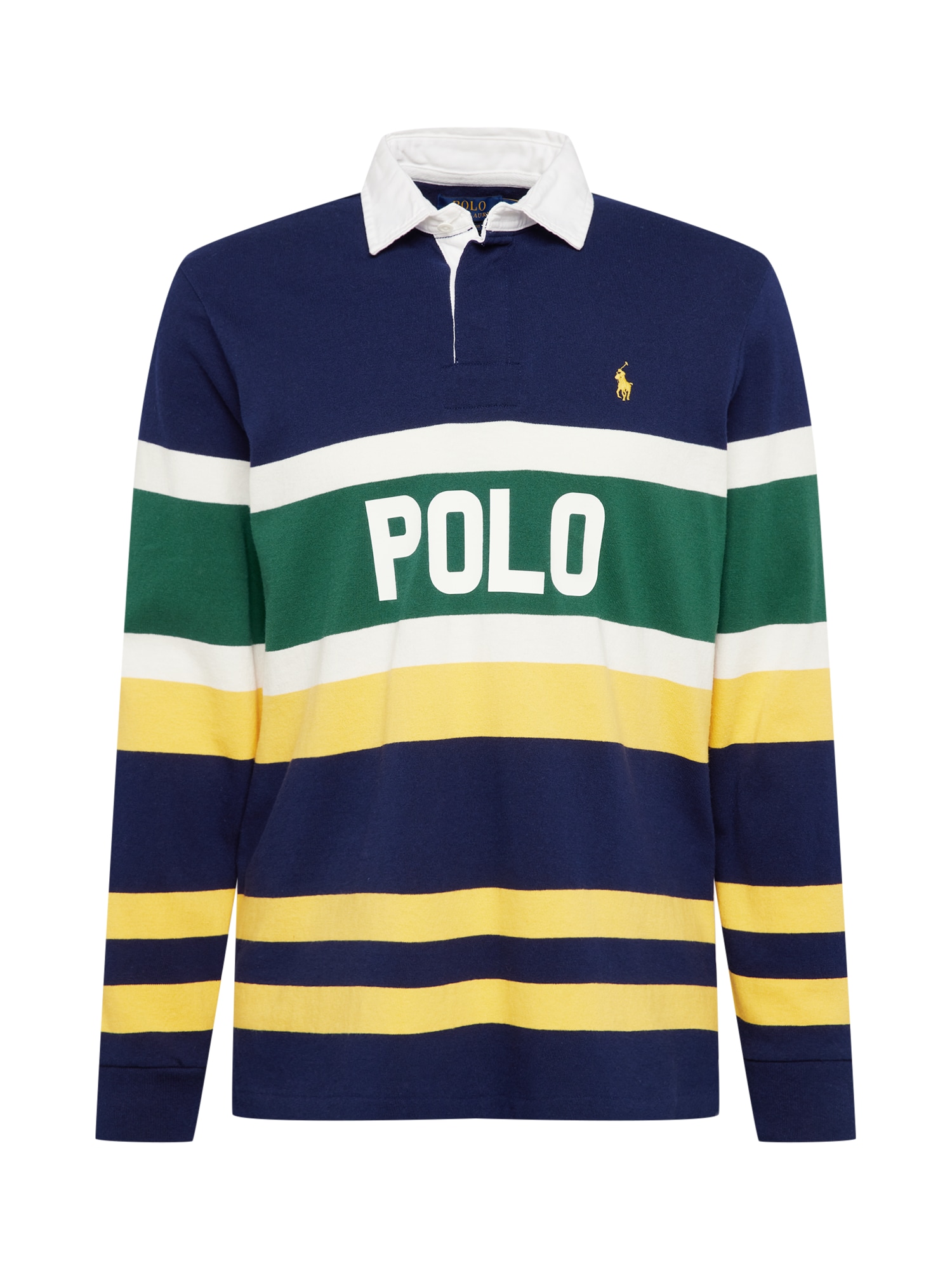 Polo Ralph Lauren Majica 'RUGBY'  temno modra / rumena / zelena / bela