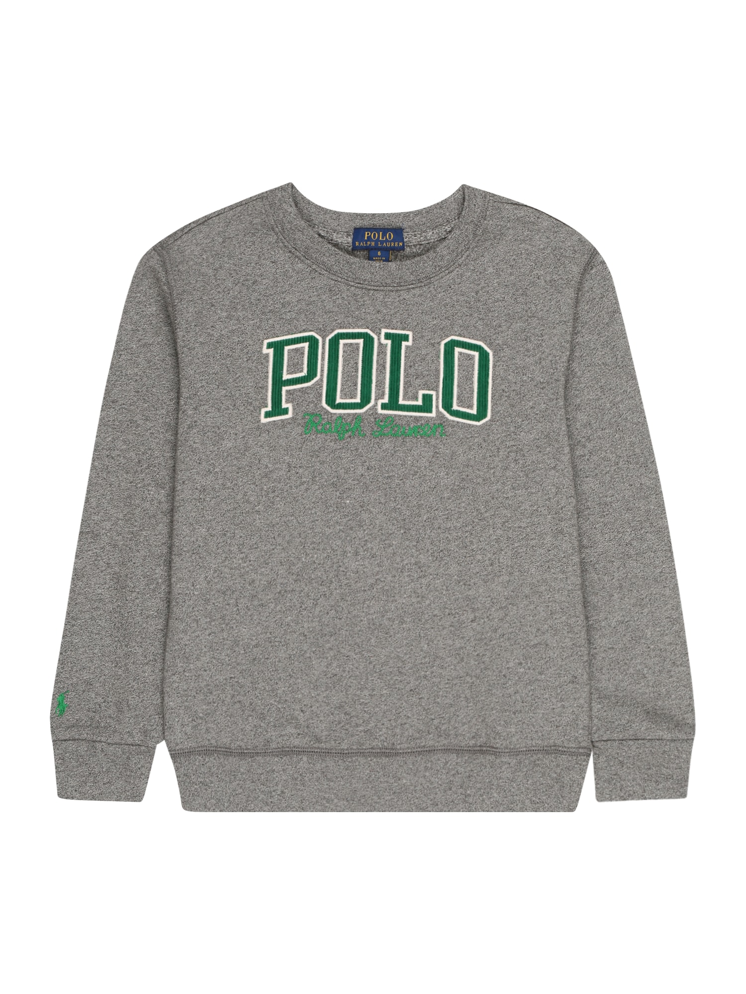 Polo Ralph Lauren Majica  pegasto siva / zelena / bela