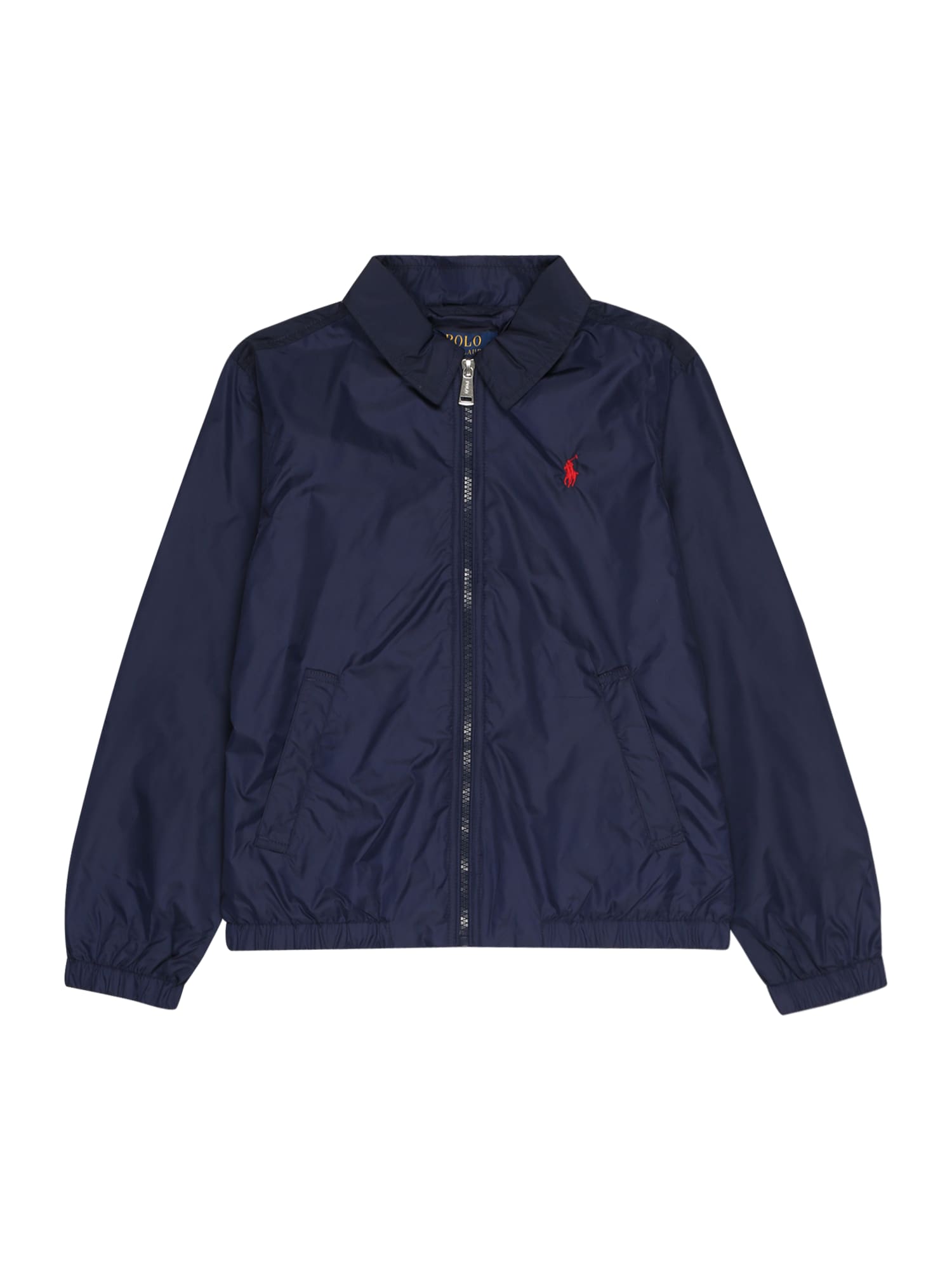 Polo Ralph Lauren Prehodna jakna 'BAYPORT'  temno modra / rdeča