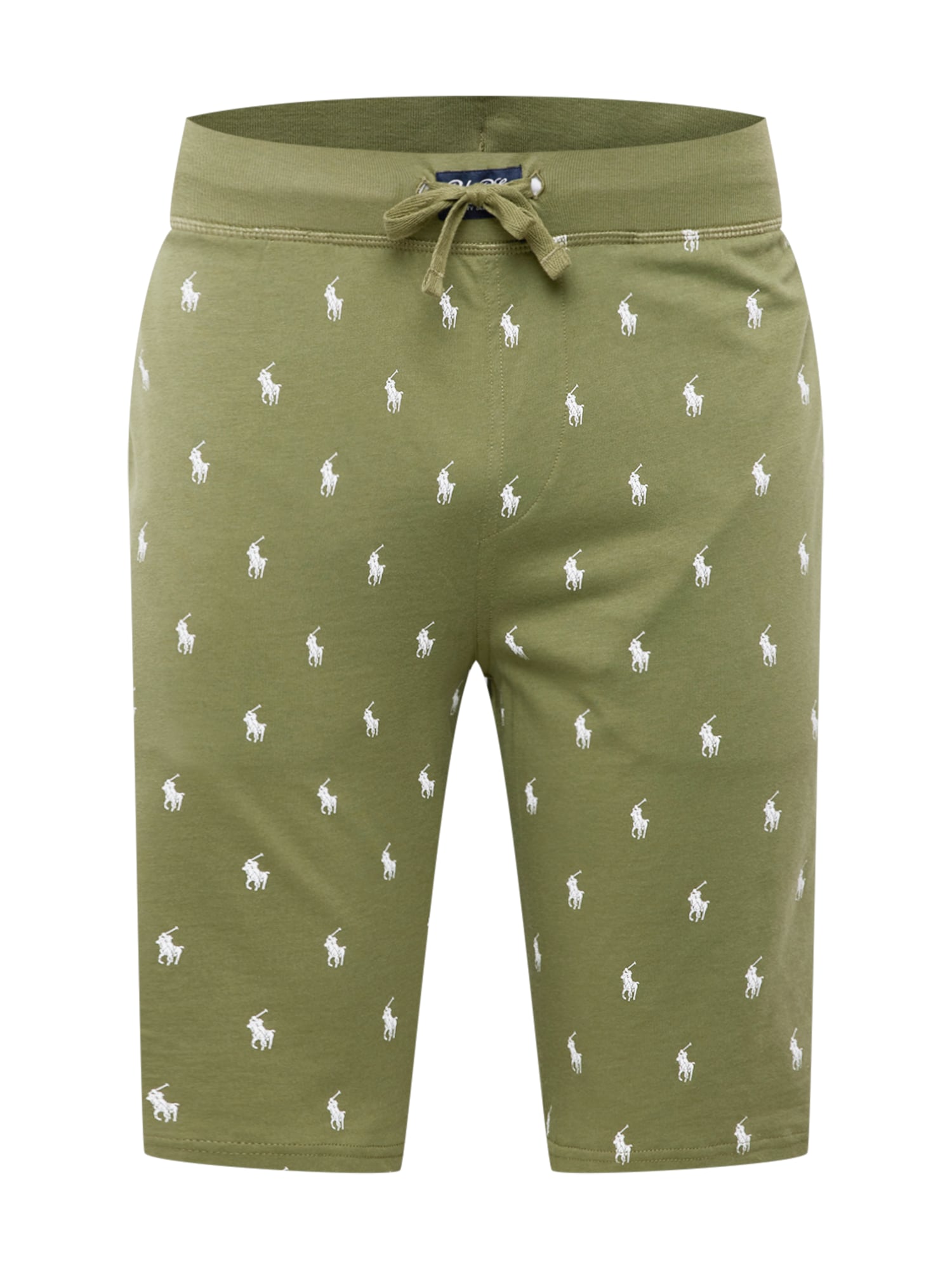 Polo Ralph Lauren Spodnji del pižame  oliva / bela