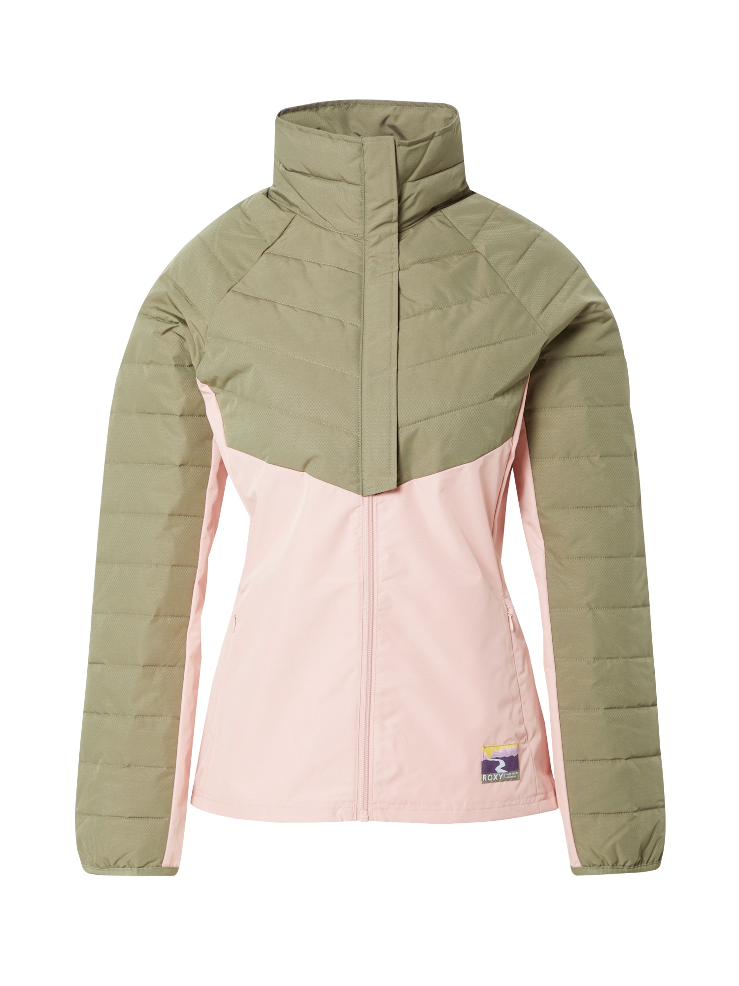 ROXY Funkcionalna jakna 'TICKET TO RIDE'  zelena / roza