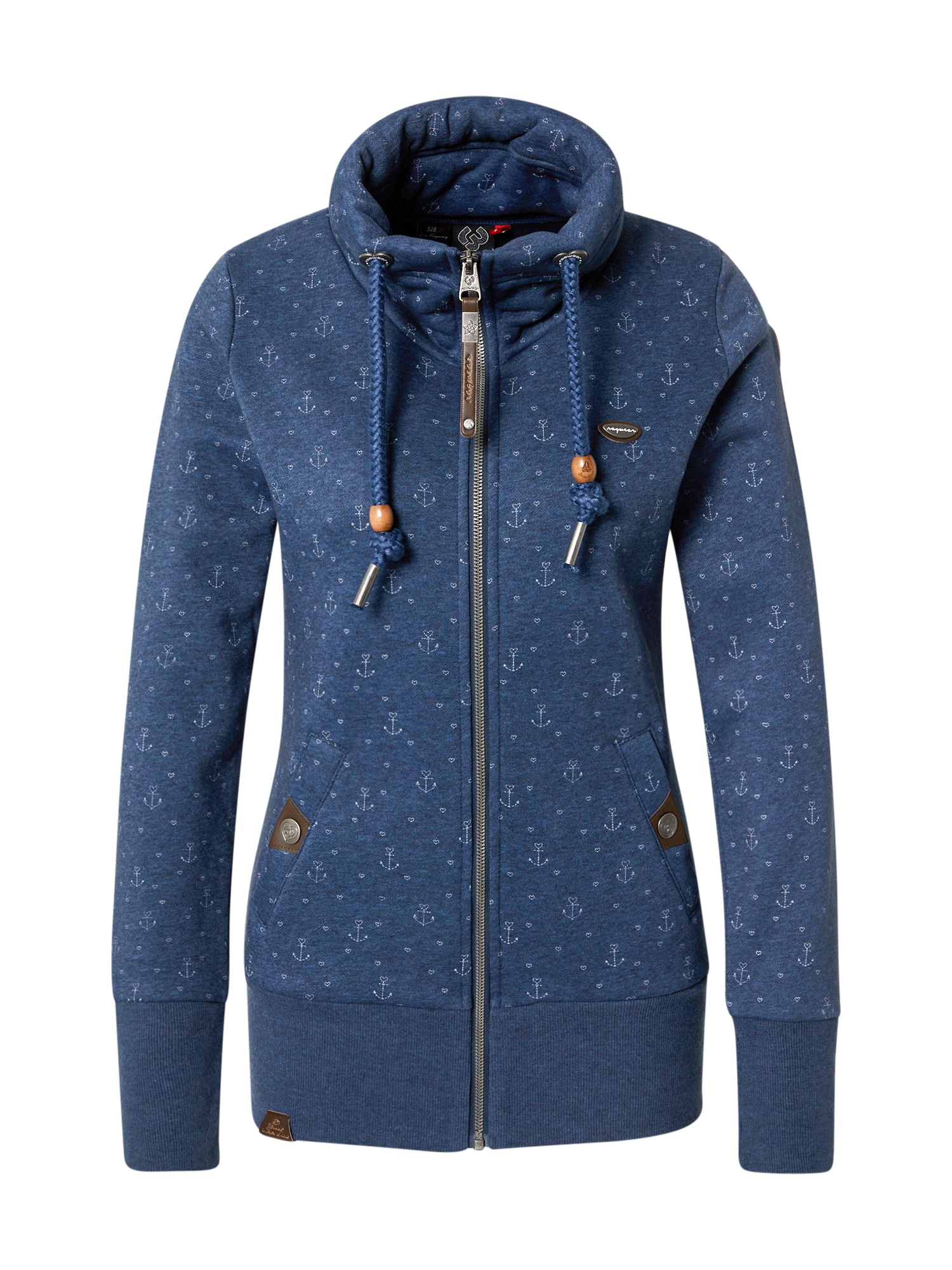 Ragwear Jopa na zadrgo 'RYLIE MARINA'  temno modra / bela