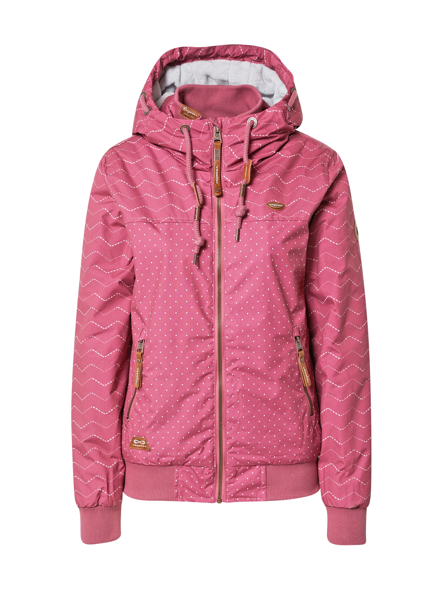Ragwear Prehodna jakna  roza / bela