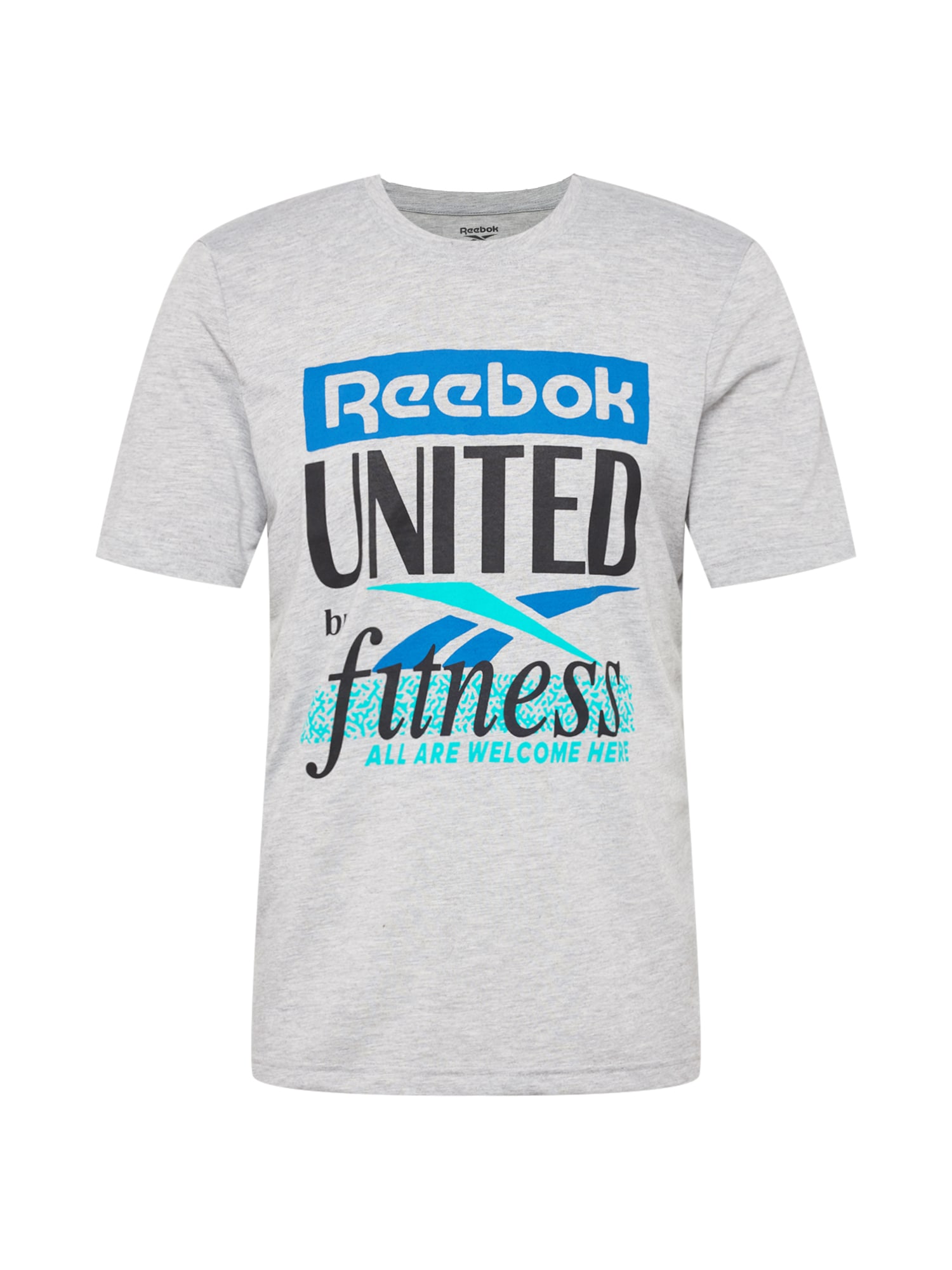Reebok Sport Funkcionalna majica  modra / voda / pegasto siva / črna
