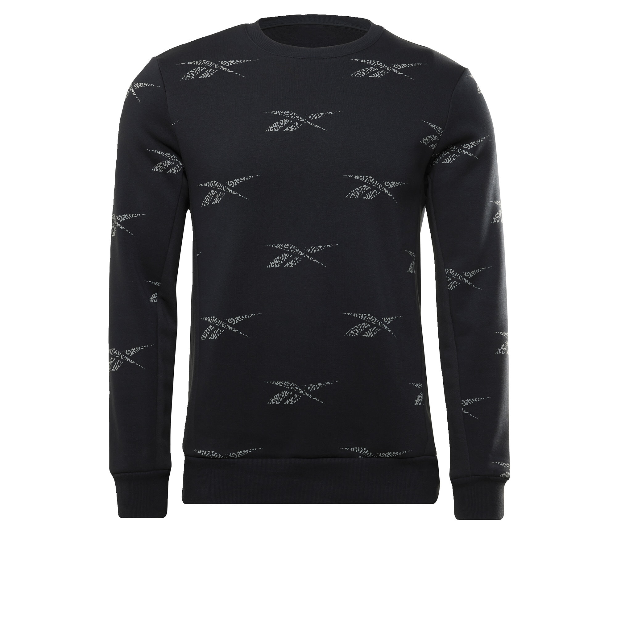 Reebok Sport Športna majica 'Identity Vector'  siva / črna
