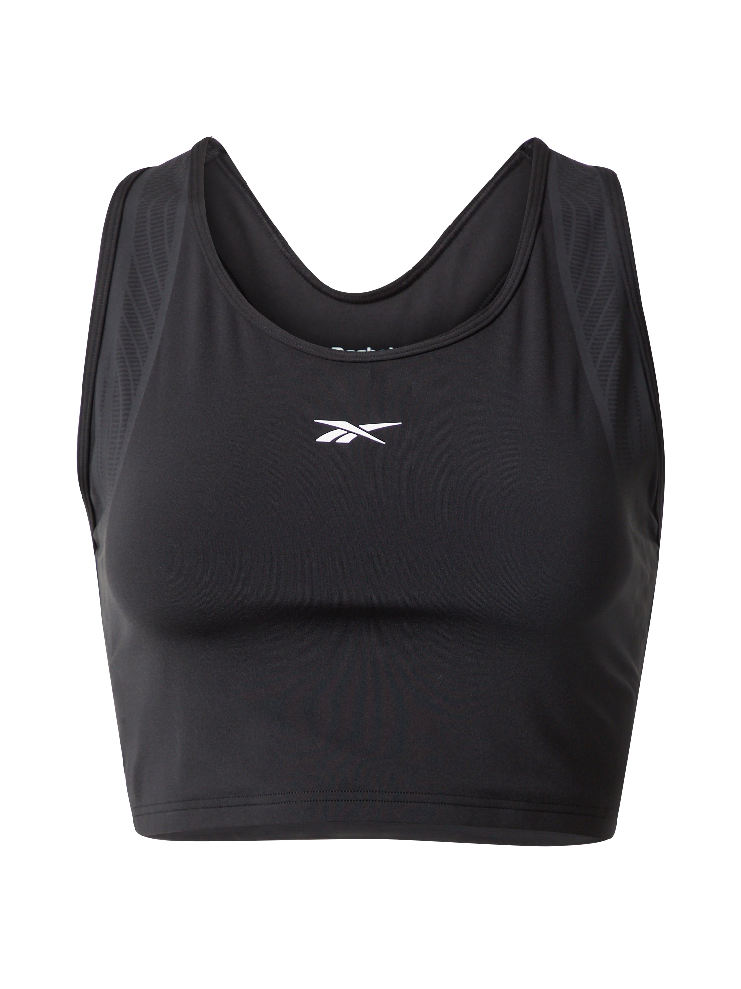 Reebok Sport Športni top  črna / bela