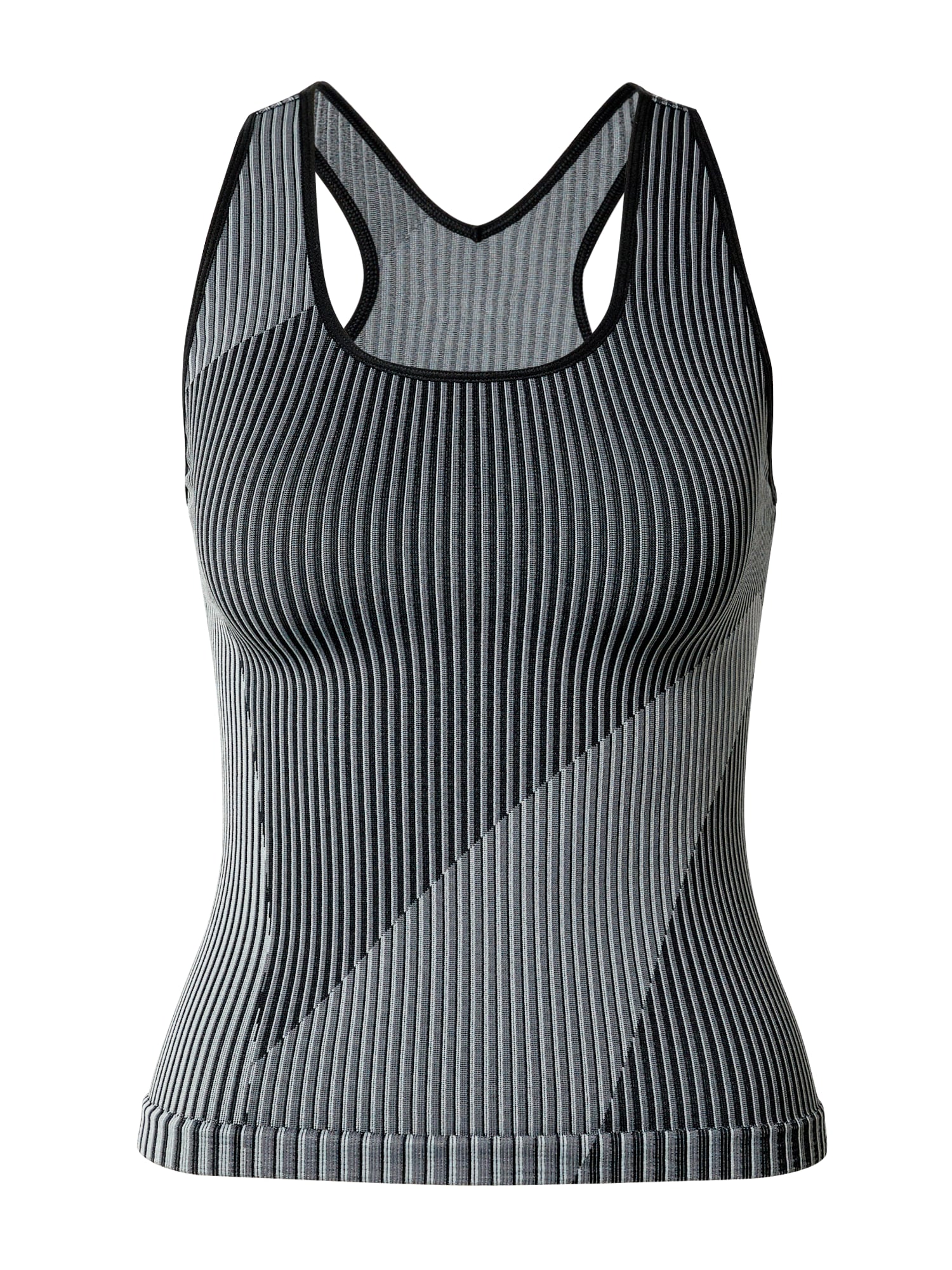 Reebok Sport Športni top  siva / črna