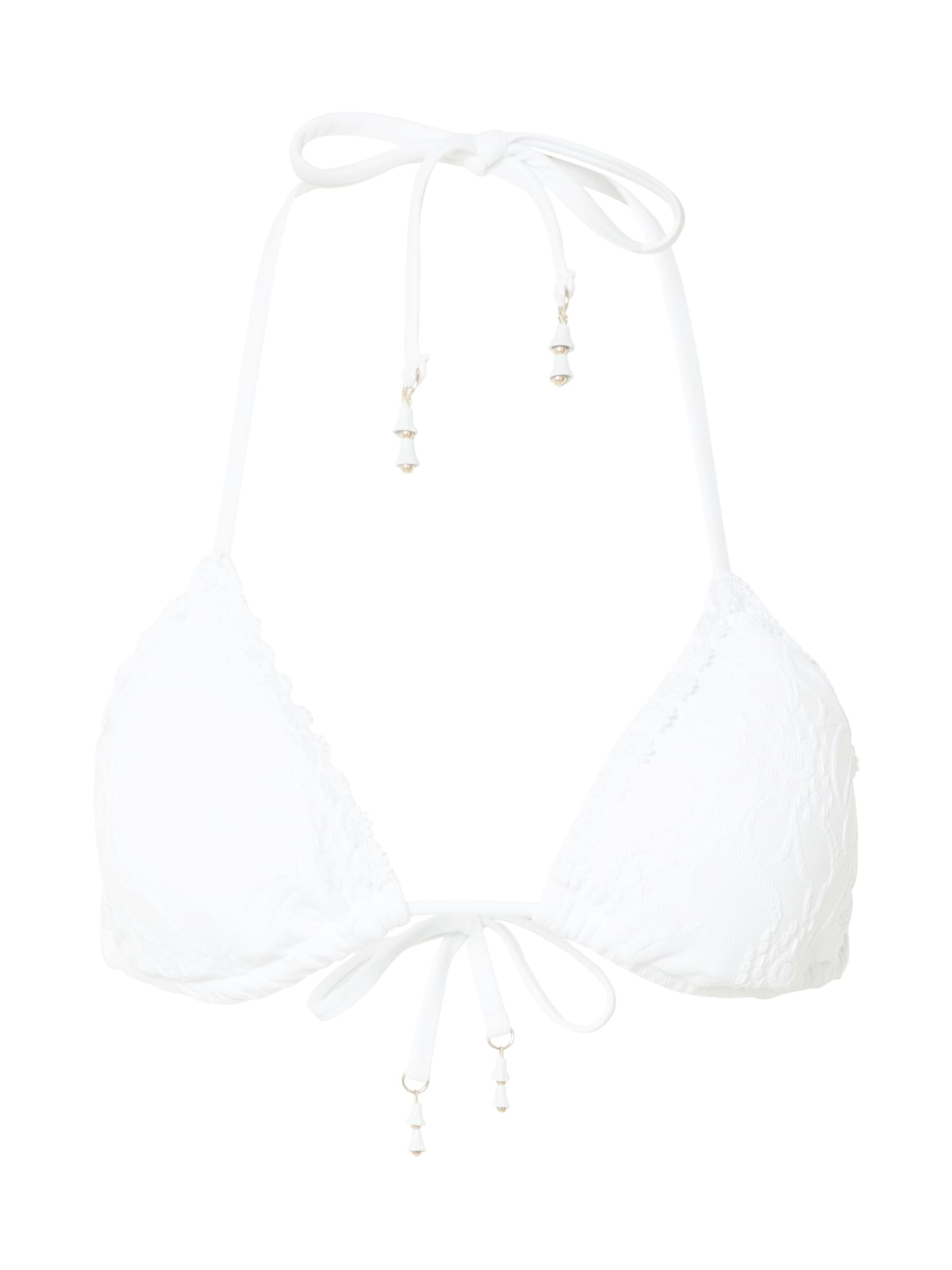 River Island Bikini zgornji del 'BRODERIE'  bela